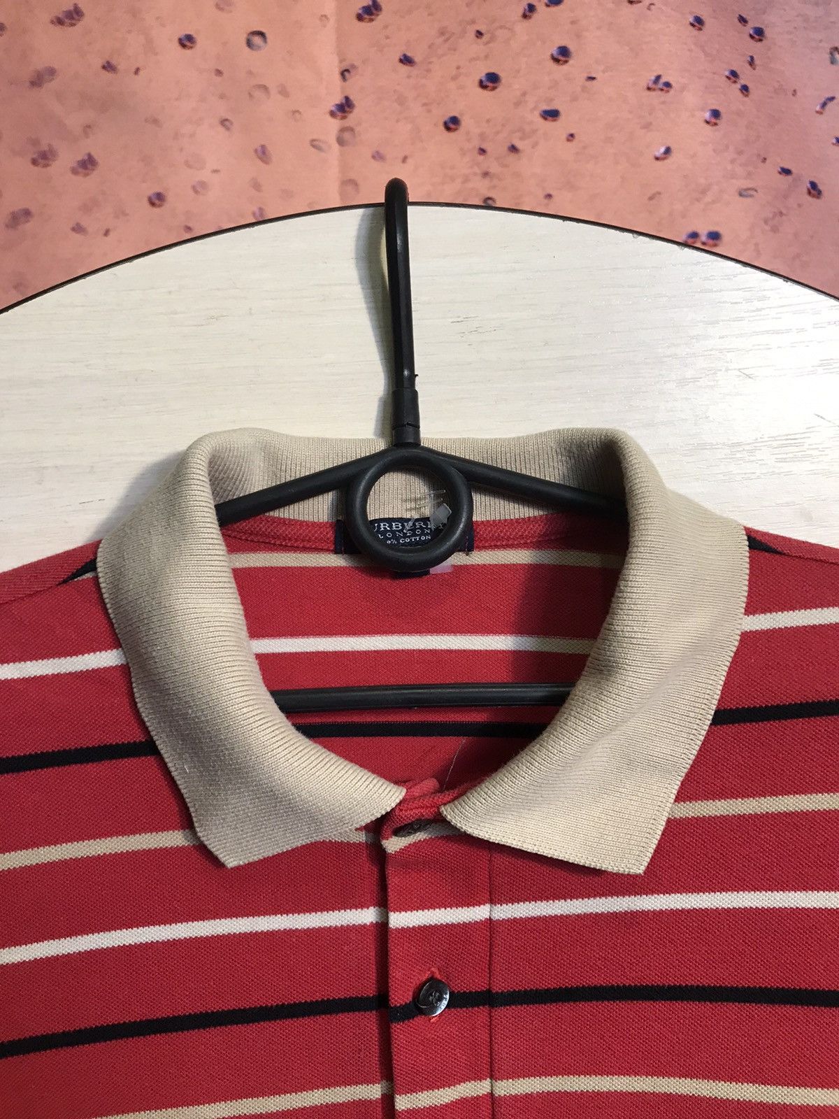 Burberry × Vintage Burberry London luxury streetwear polo tee Size US L / EU 52-54 / 3 - 4 Thumbnail