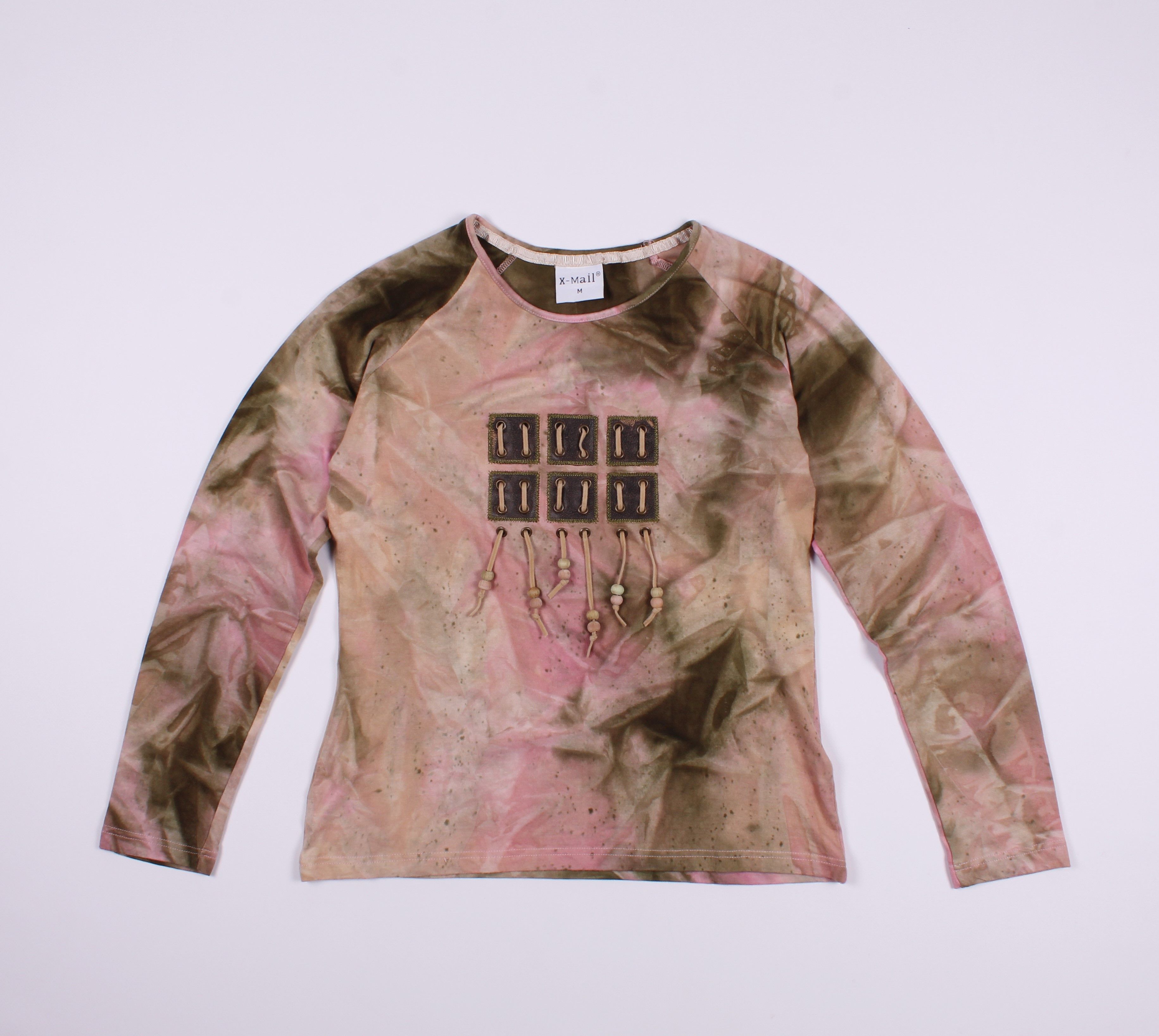Vintage Vintage X-Mail Y2K Tie Dye Decorated Top Size M / US 6-8 / IT 42-44 - 4 Thumbnail