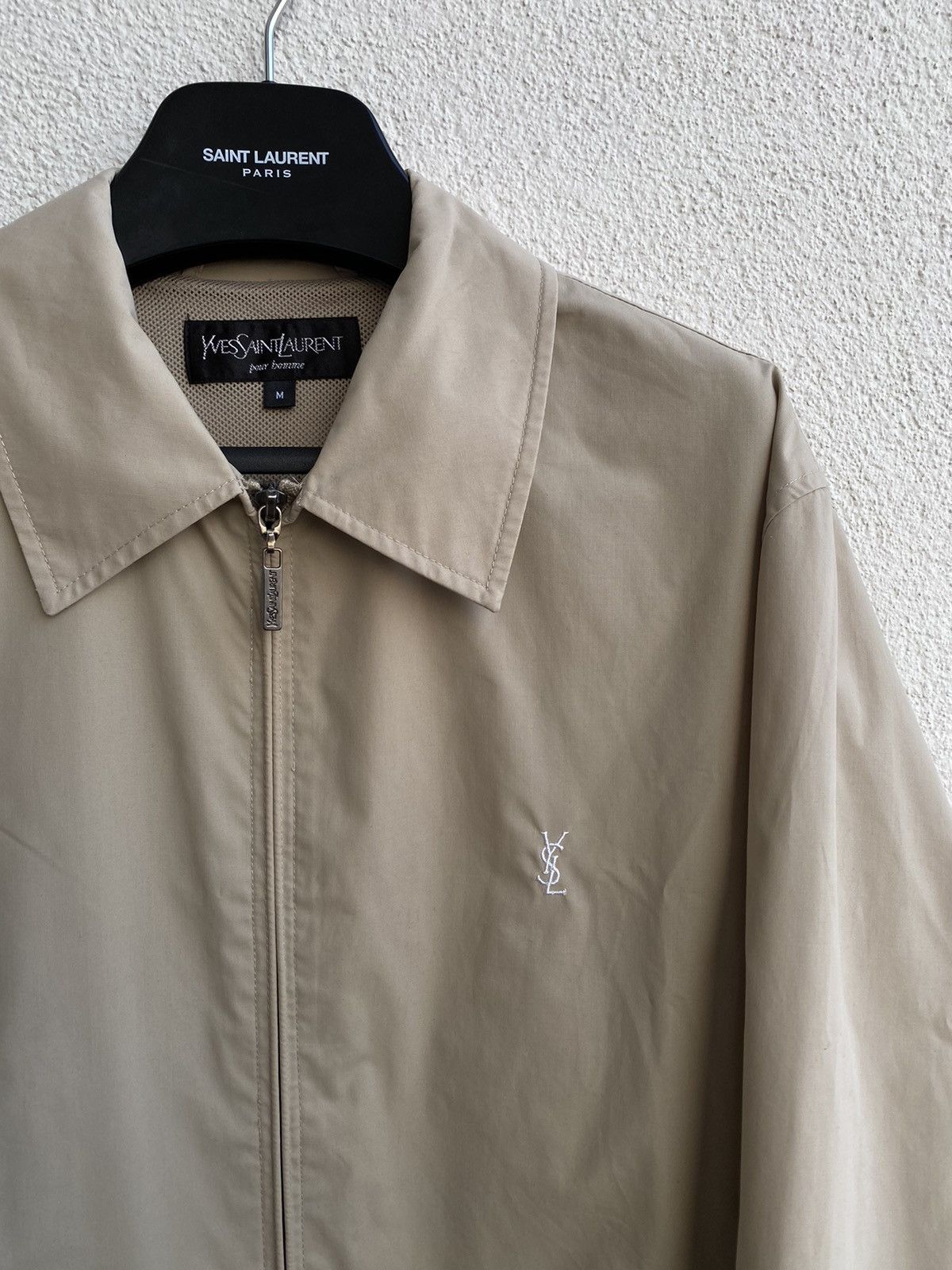 Yves Saint Laurent Beige YSL Jacket Classic Yves Saint Laurent Bomber Coach Size US M / EU 48-50 / 2 - 23 Thumbnail