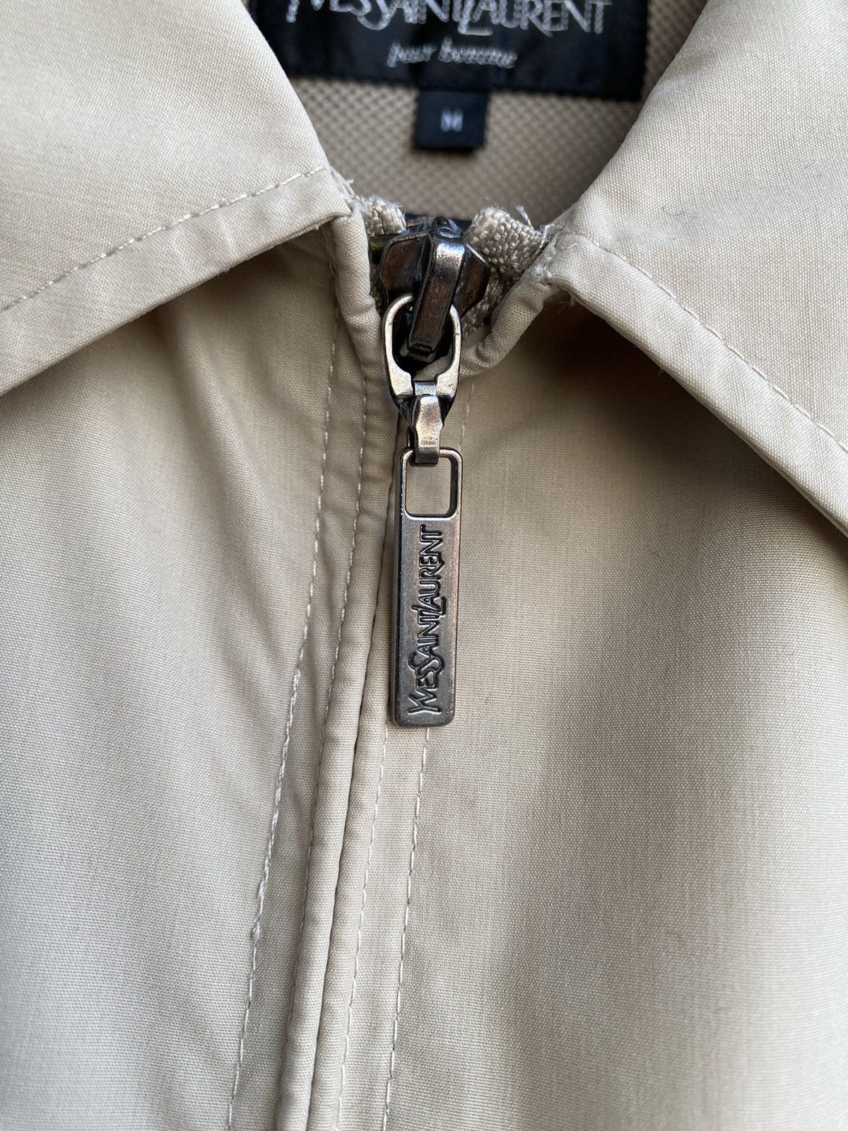 Yves Saint Laurent Beige YSL Jacket Classic Yves Saint Laurent Bomber Coach Size US M / EU 48-50 / 2 - 3 Thumbnail