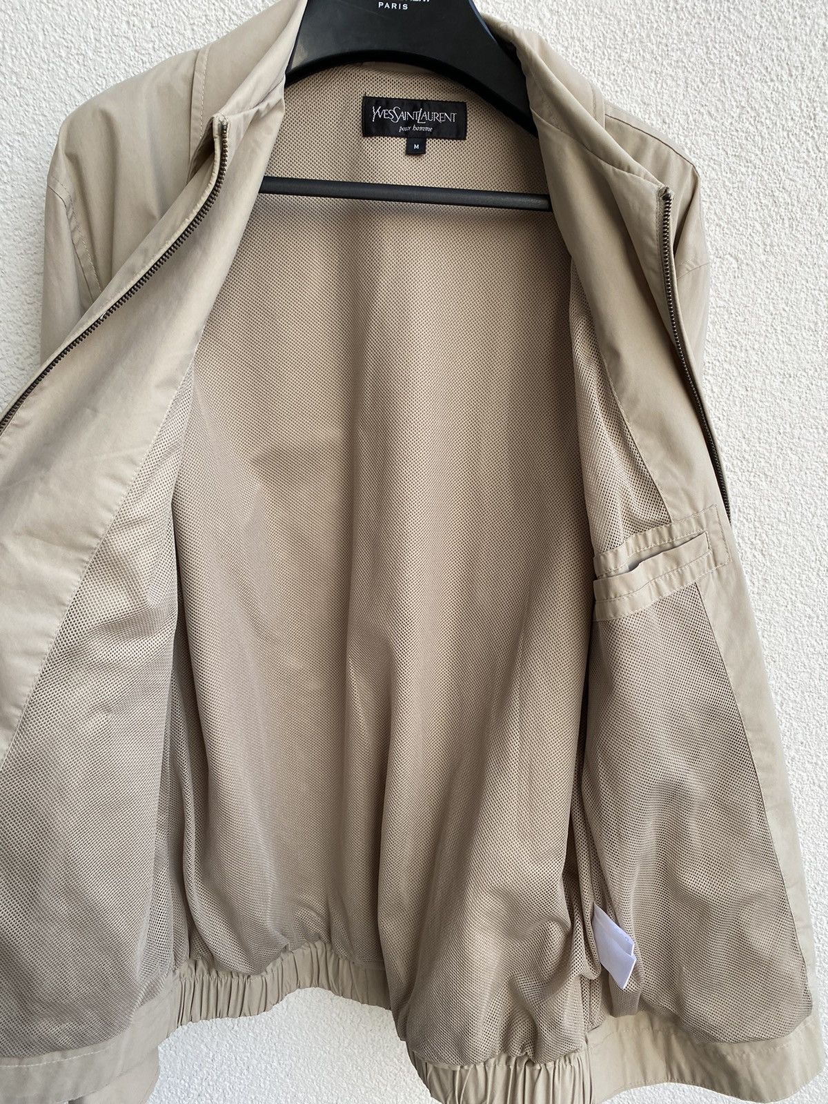 Yves Saint Laurent Beige YSL Jacket Classic Yves Saint Laurent Bomber Coach Size US M / EU 48-50 / 2 - 8 Thumbnail