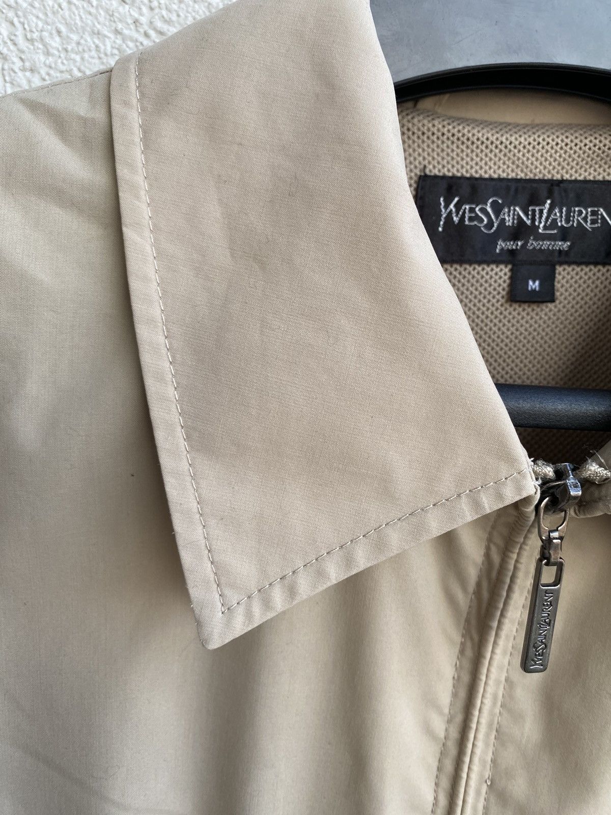 Yves Saint Laurent Beige YSL Jacket Classic Yves Saint Laurent Bomber Coach Size US M / EU 48-50 / 2 - 11 Thumbnail