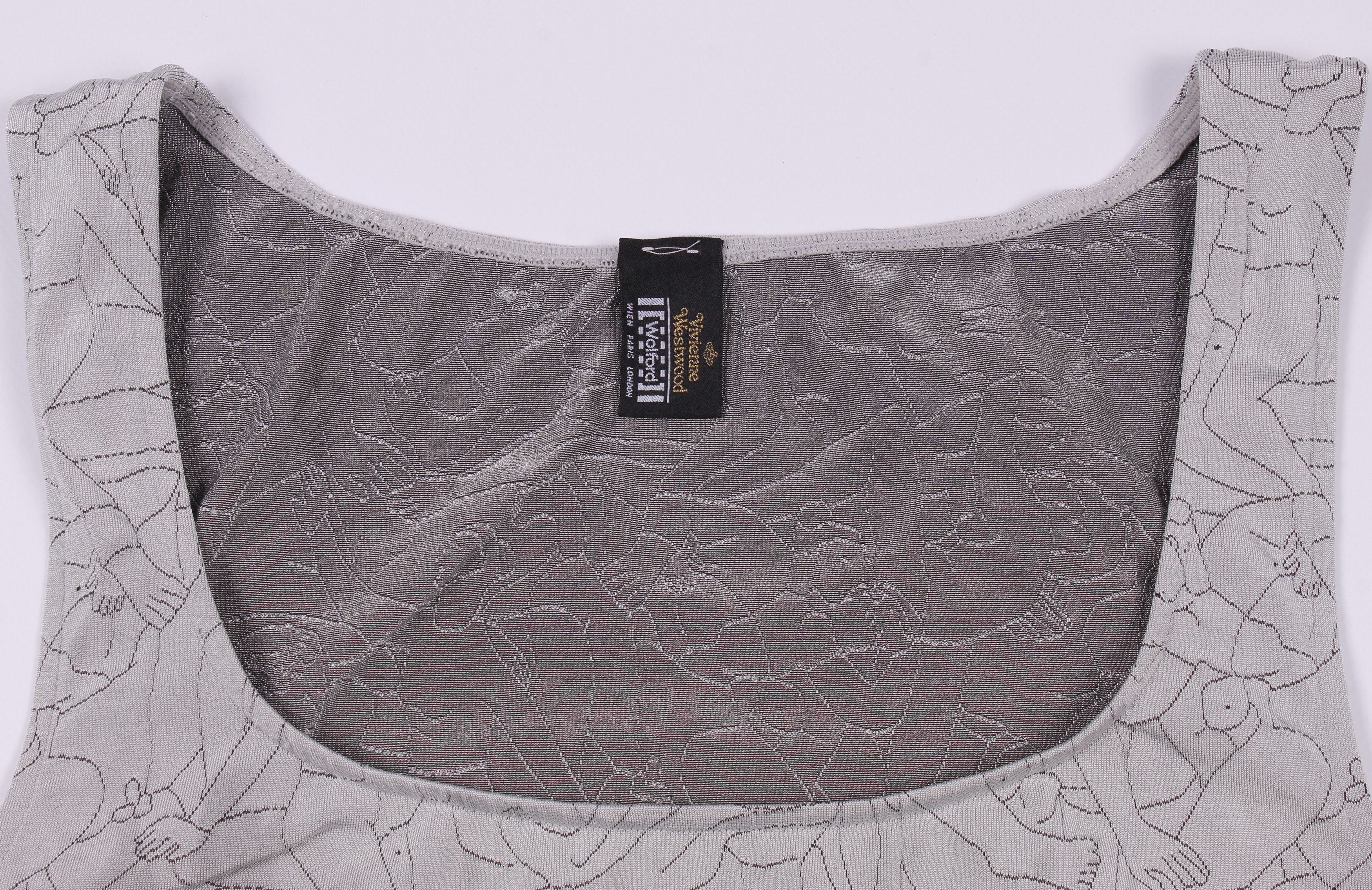 Other Rare 2004 Vivienne Westwood x Wolford Pearl Blue Orgy Top Size L / US 10 / IT 46 - 5 Thumbnail