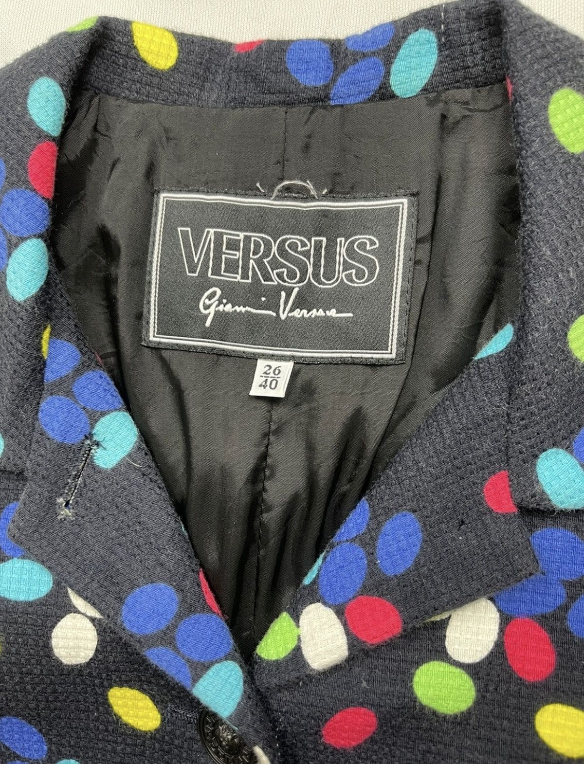 Versace GIANNI VERSACE POLKA DOT JACKET Size US XS / EU 42 / 0 - 6 Thumbnail
