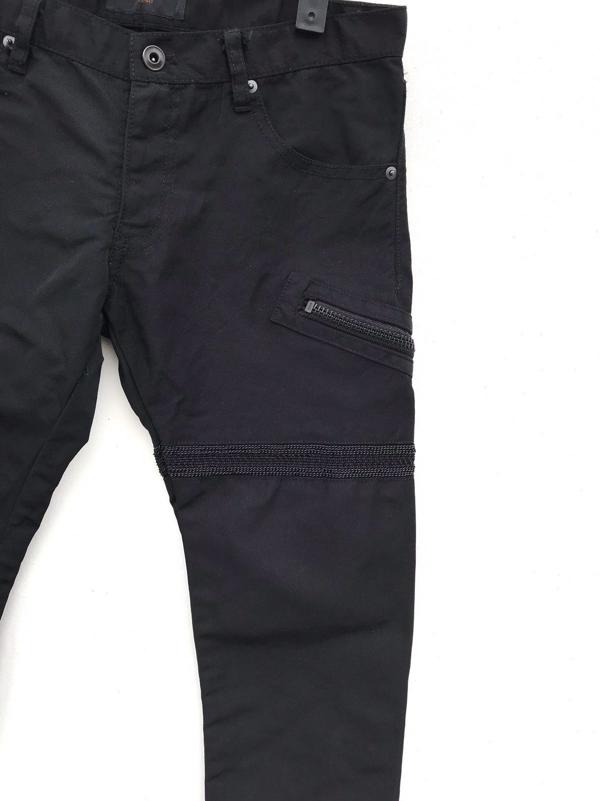 Japanese Brand Halb Skinny Fit Black Casual Pants Streetwear Fashion Size US 30 / EU 46 - 3 Thumbnail