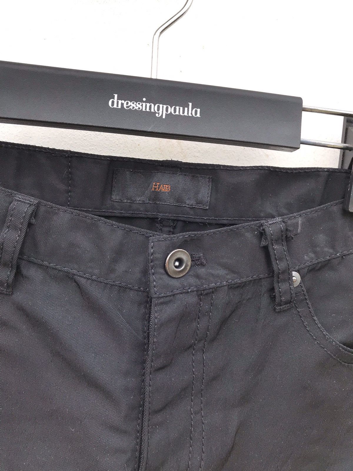 Japanese Brand Halb Skinny Fit Black Casual Pants Streetwear Fashion Size US 30 / EU 46 - 2 Thumbnail