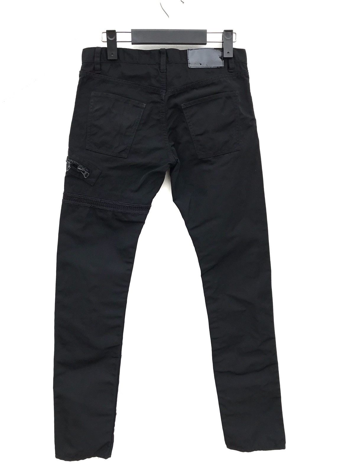 Japanese Brand Halb Skinny Fit Black Casual Pants Streetwear Fashion Size US 30 / EU 46 - 4 Thumbnail