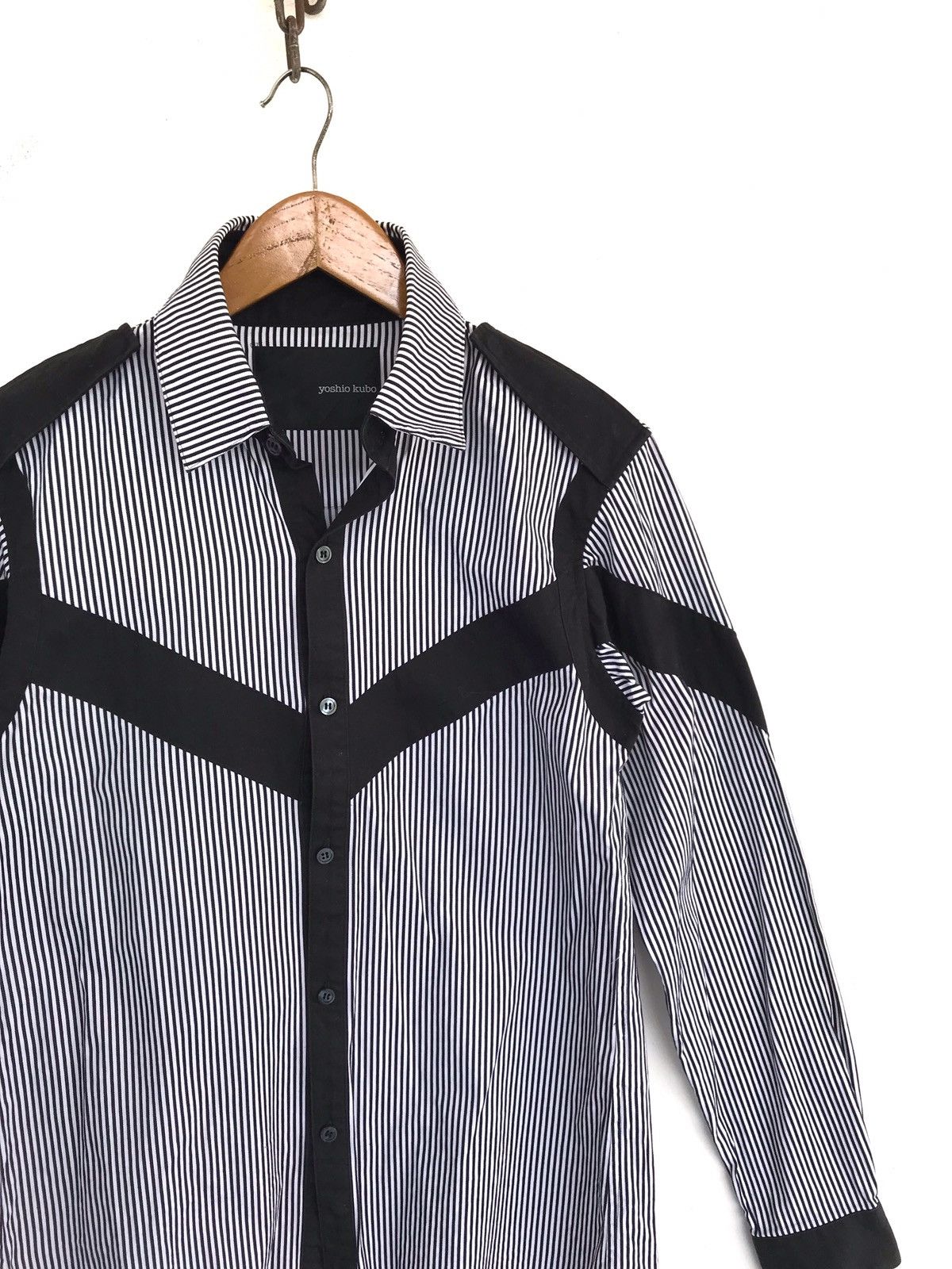 Designer × Japanese Brand Rare Japan Designer Stripe Yoshio Kubo Button Ups Shirt Size US S / EU 44-46 / 1 - 3 Thumbnail