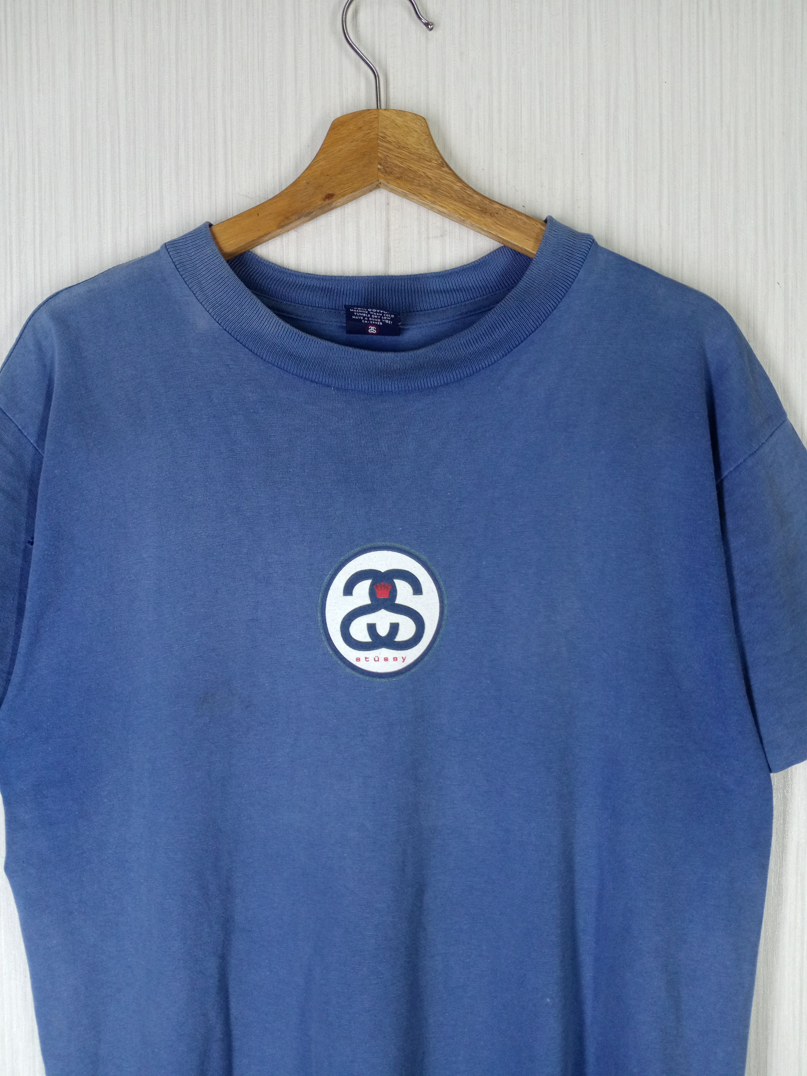 Stussy Rare Vintage 90s Stussy Center Logo Tshirt Size US L / EU 52-54 / 3 - 3 Thumbnail