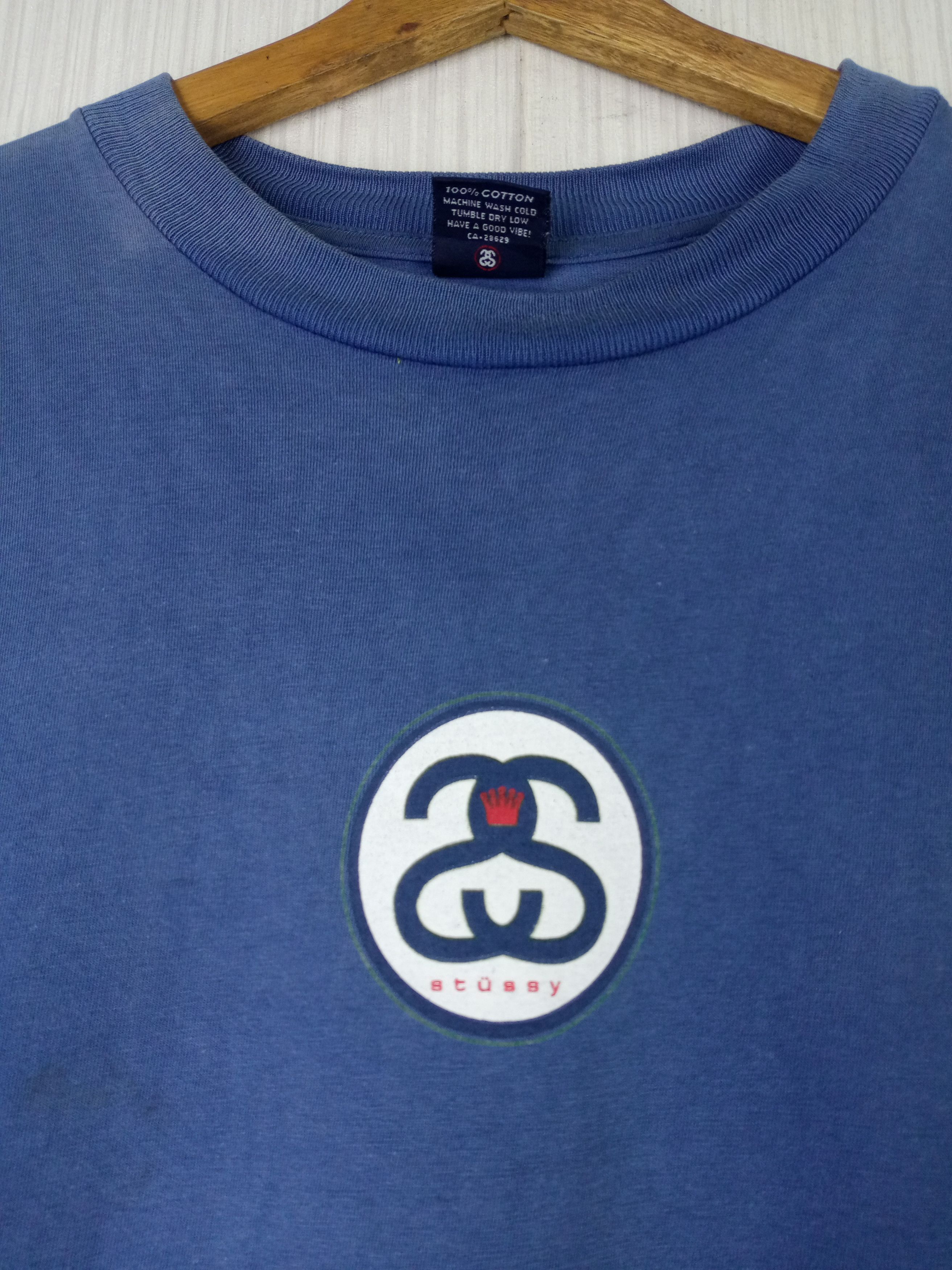 Stussy Rare Vintage 90s Stussy Center Logo Tshirt Size US L / EU 52-54 / 3 - 2 Thumbnail