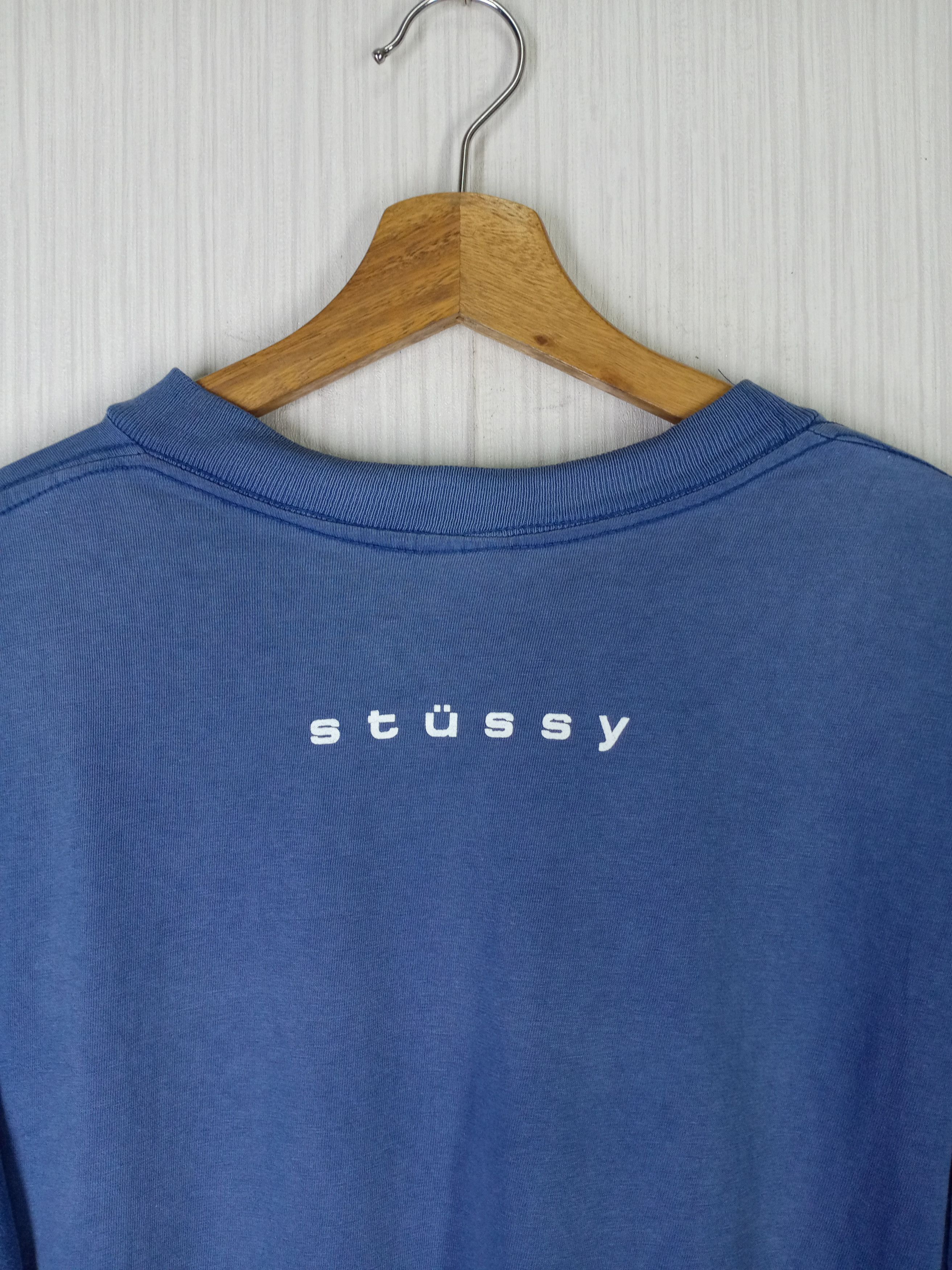 Stussy Rare Vintage 90s Stussy Center Logo Tshirt Size US L / EU 52-54 / 3 - 5 Thumbnail