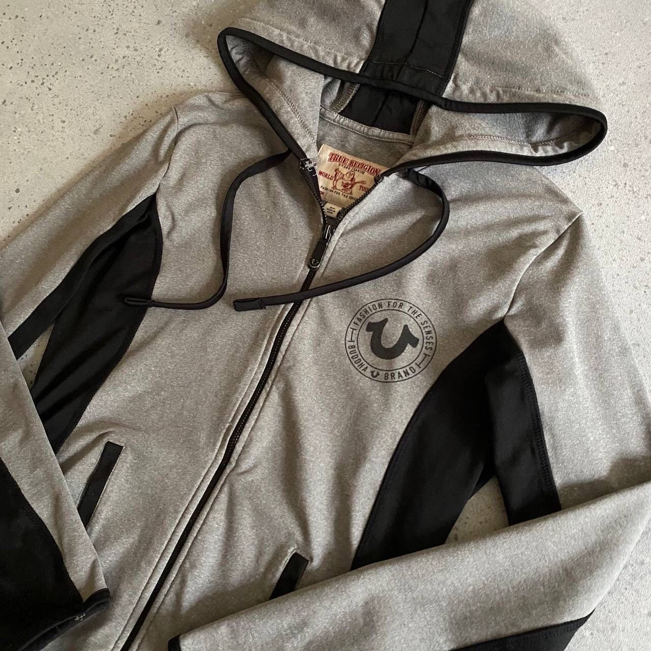 True Religion × Vintage Y2K True Religion Vintage Double Side Print Zip Hoodie Size S / US 4 / IT 40 - 3 Thumbnail