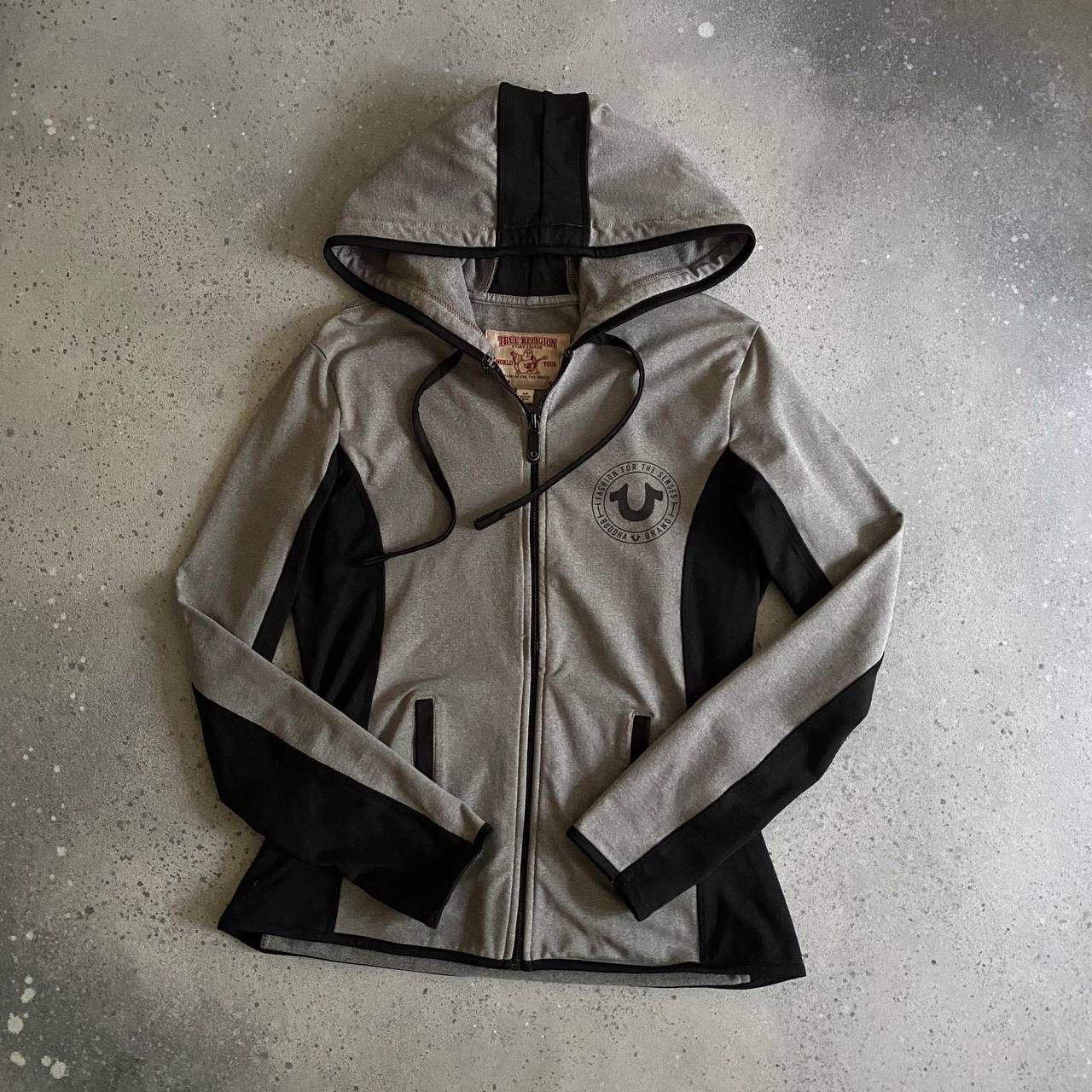 True Religion × Vintage Y2K True Religion Vintage Double Side Print Zip Hoodie Size S / US 4 / IT 40 - 1 Thumbnail