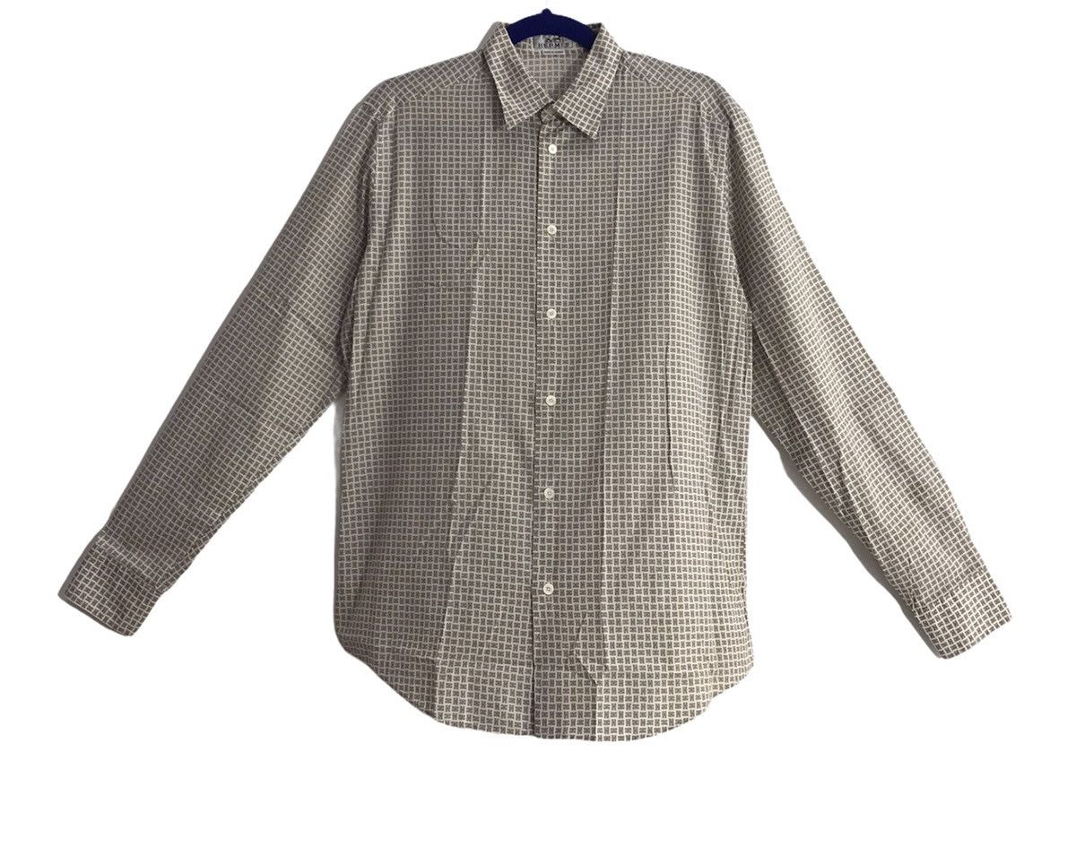 Hermes Auth Hermes Checkered Full print H LS Shirts Size US XS / EU 42 / 0 - 3 Thumbnail