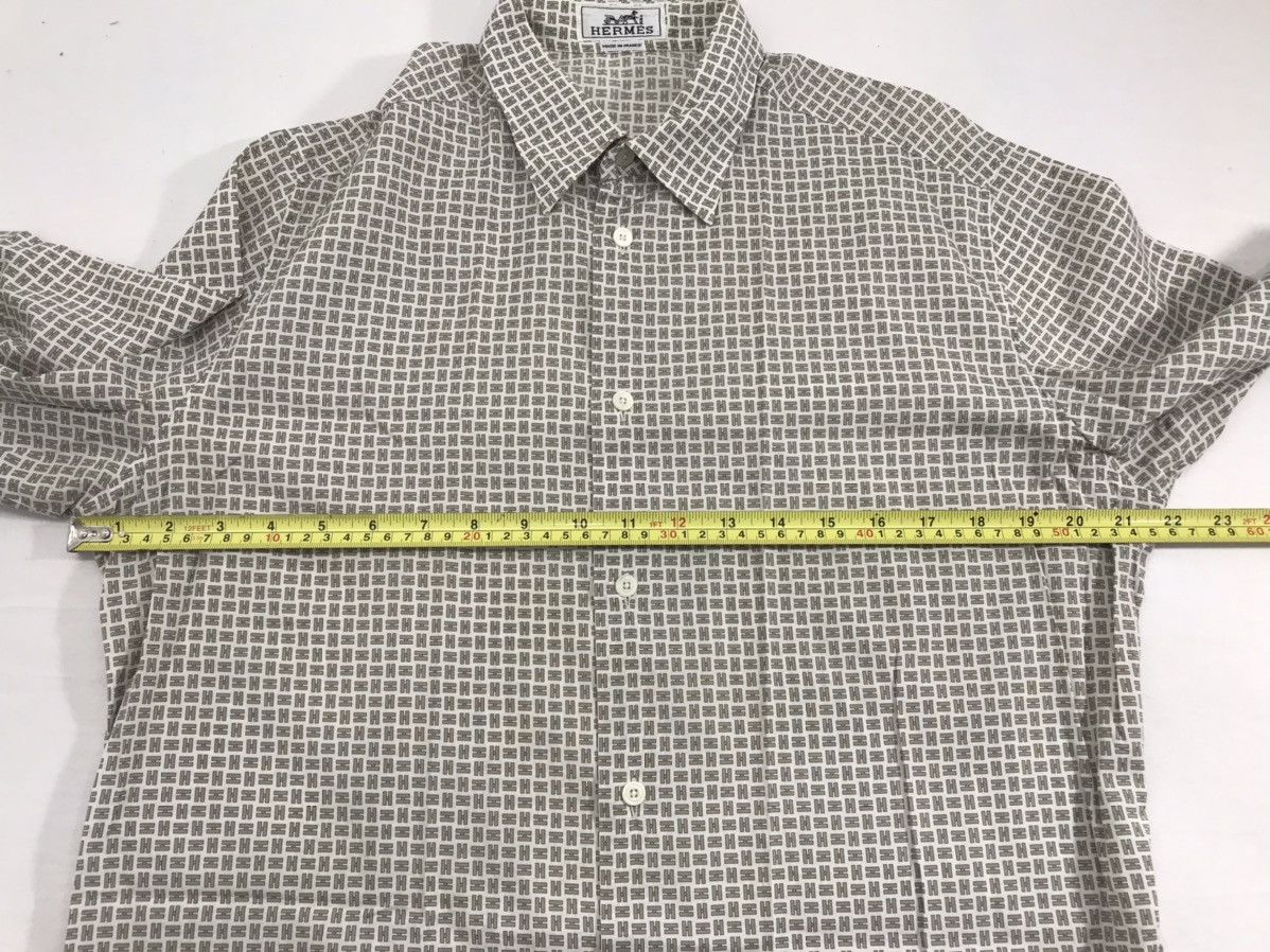 Hermes Auth Hermes Checkered Full print H LS Shirts Size US XS / EU 42 / 0 - 8 Thumbnail