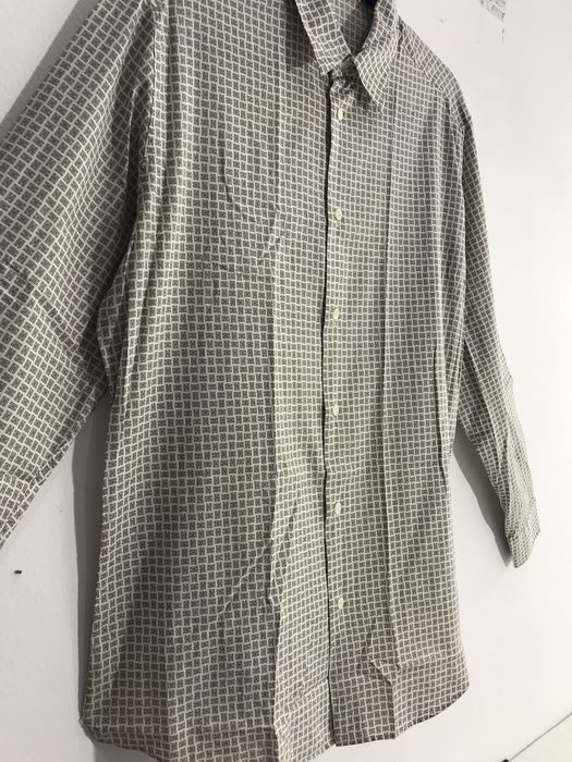 Hermes ❌Last Drop❌ Auth Hermes Checkered Full print H LS Shirts ...