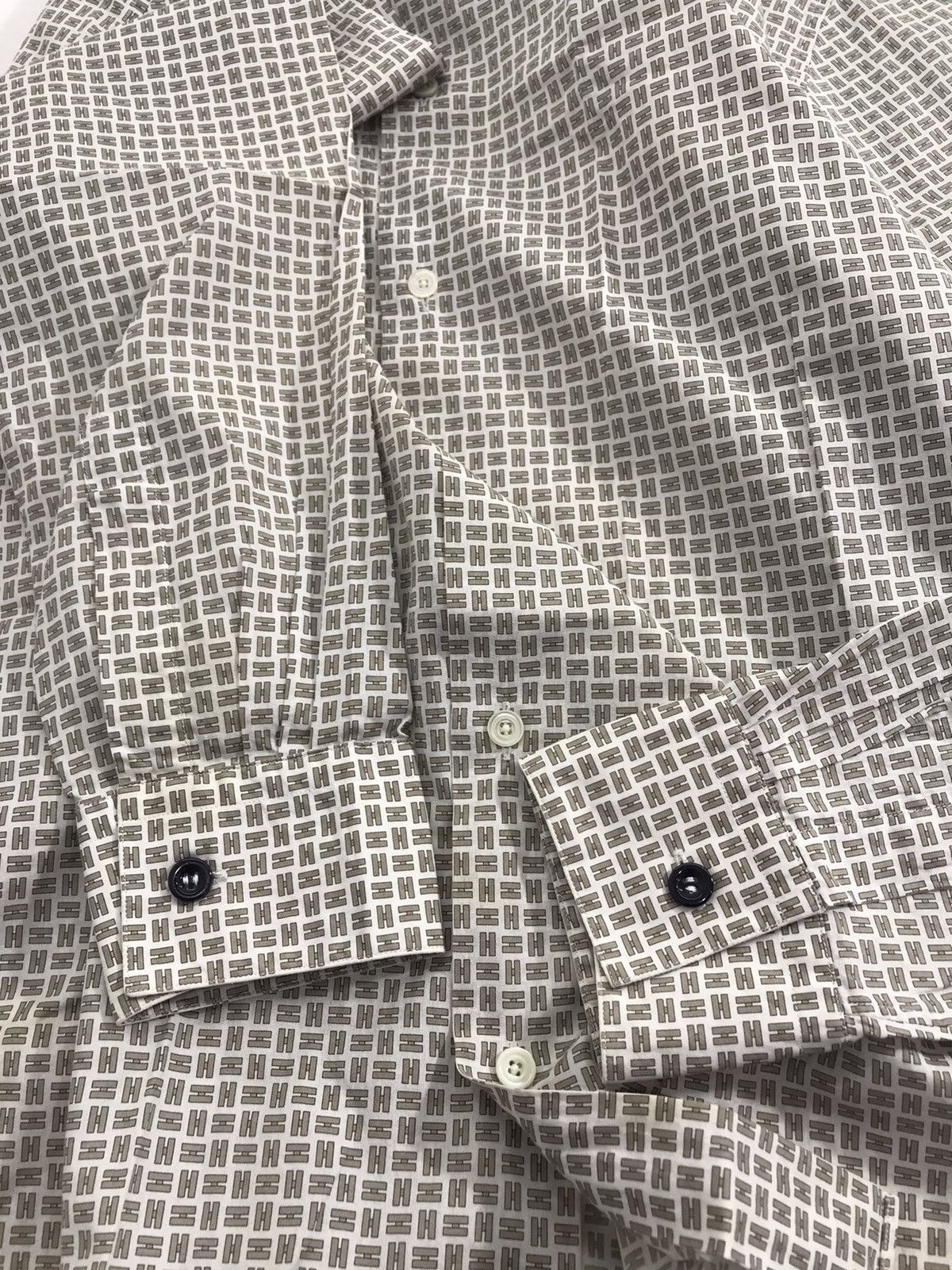 Hermes Auth Hermes Checkered Full print H LS Shirts Size US XS / EU 42 / 0 - 17 Thumbnail