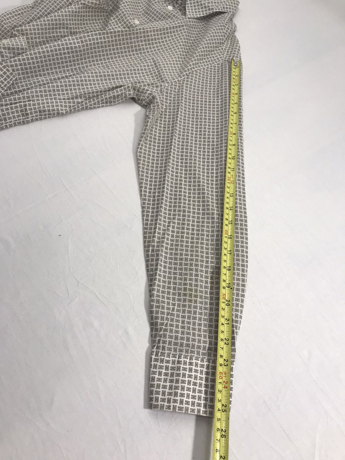 Hermes Auth Hermes Checkered Full print H LS Shirts Size US XS / EU 42 / 0 - 14 Thumbnail