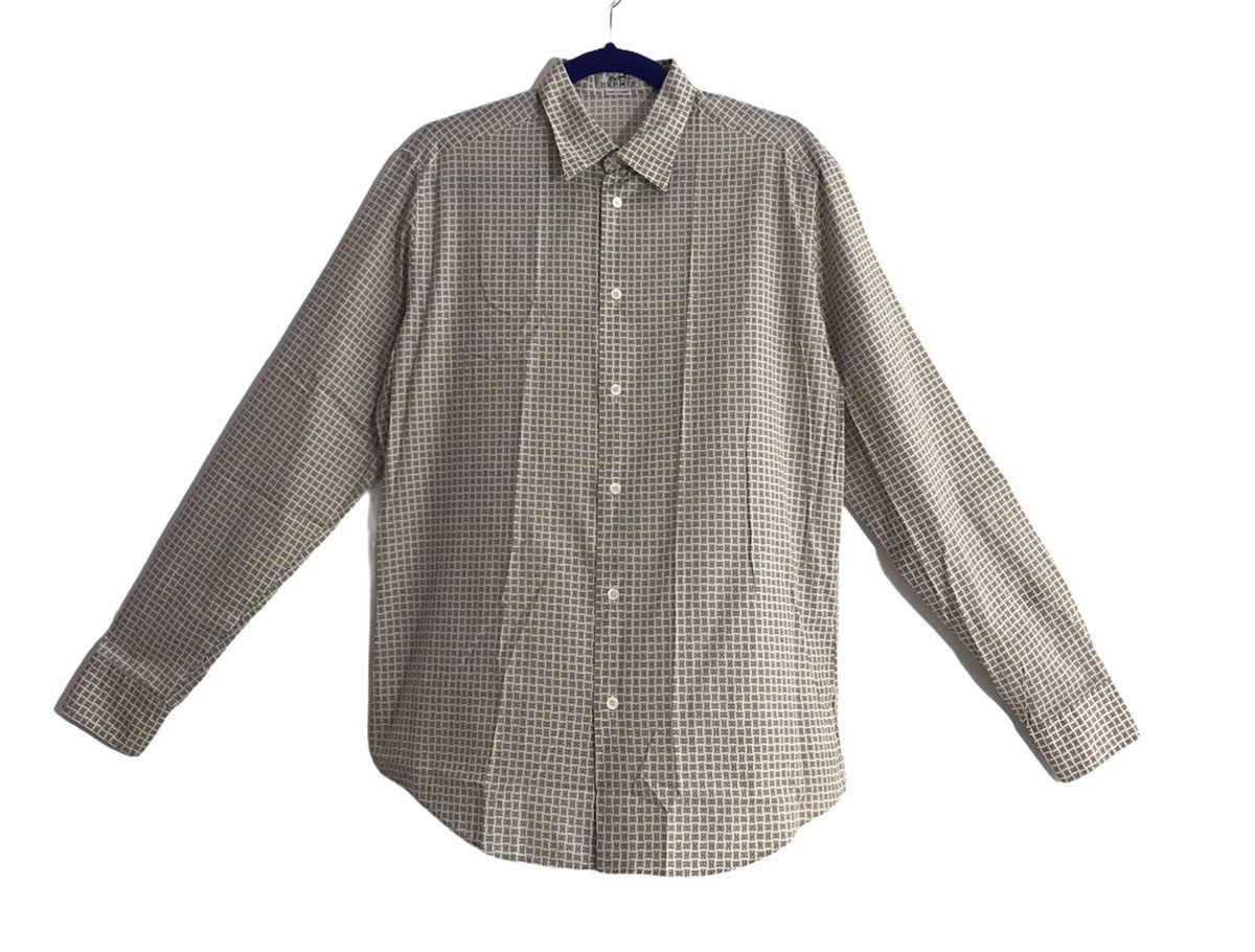 Hermes Auth Hermes Checkered Full print H LS Shirts Size US XS / EU 42 / 0 - 1 Thumbnail