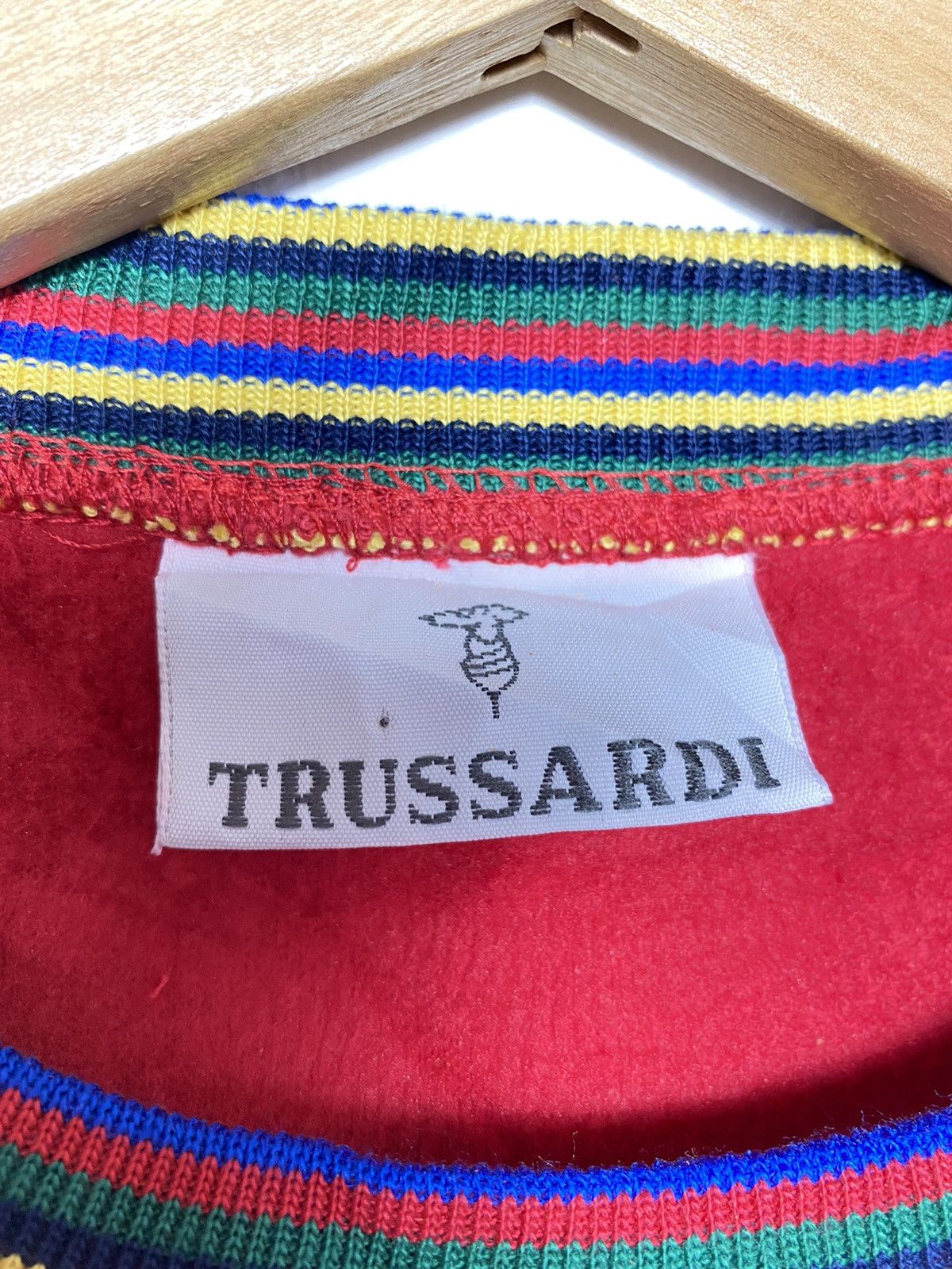 Japanese Brand Vintage Trussardi Embroidered Crewneck / Stussy Valentino Size US L / EU 52-54 / 3 - 4 Thumbnail
