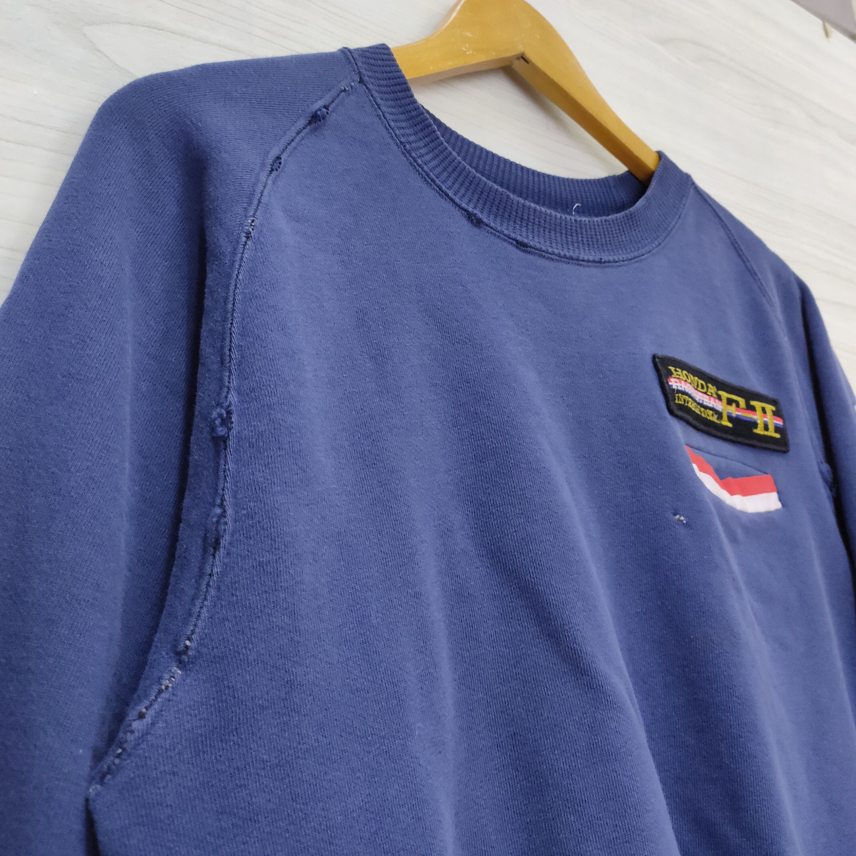 Honda 80s Honda Distressed Raglan Racing Team F2 Size US M / EU 48-50 / 2 - 4 Thumbnail