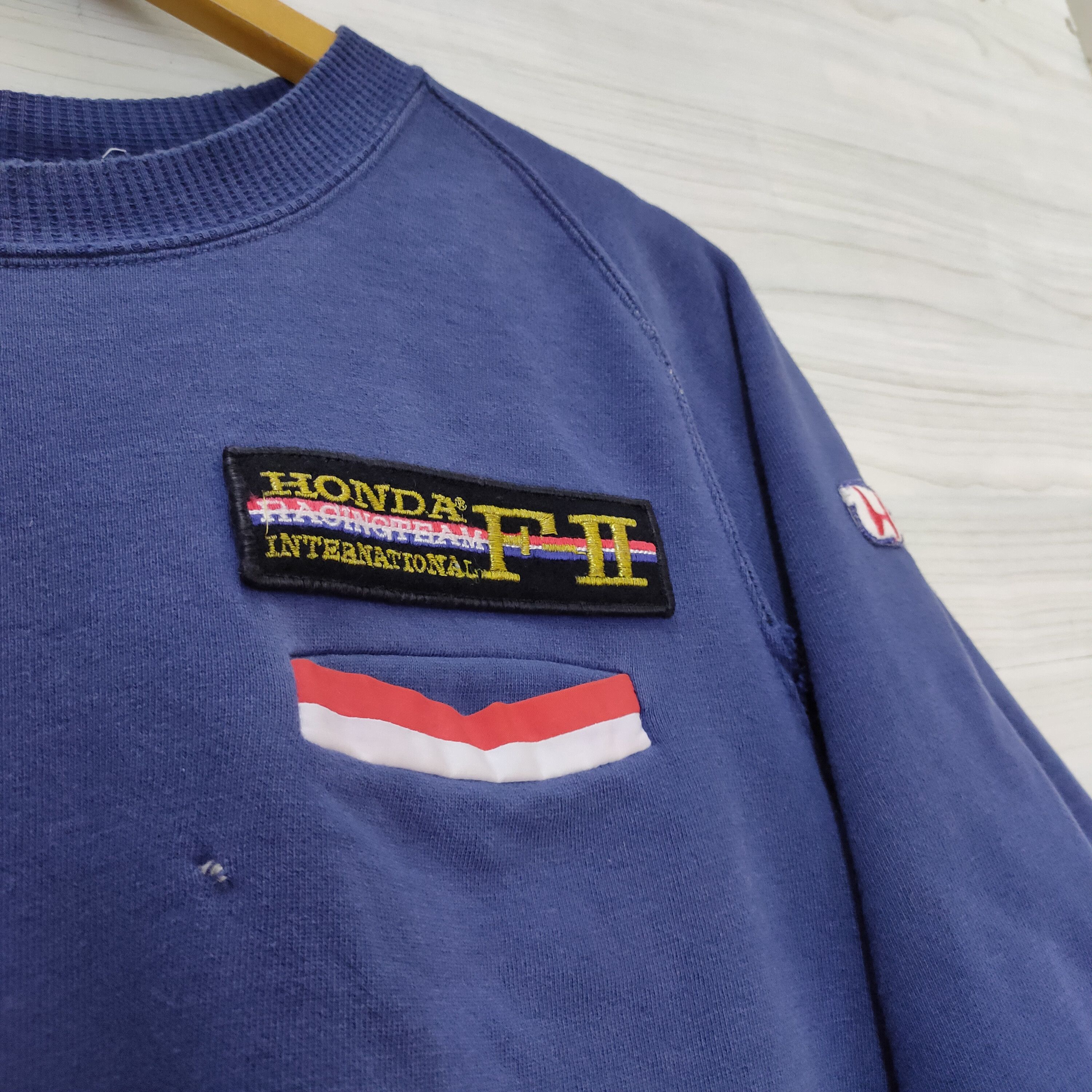 Honda 80s Honda Distressed Raglan Racing Team F2 Size US M / EU 48-50 / 2 - 5 Thumbnail