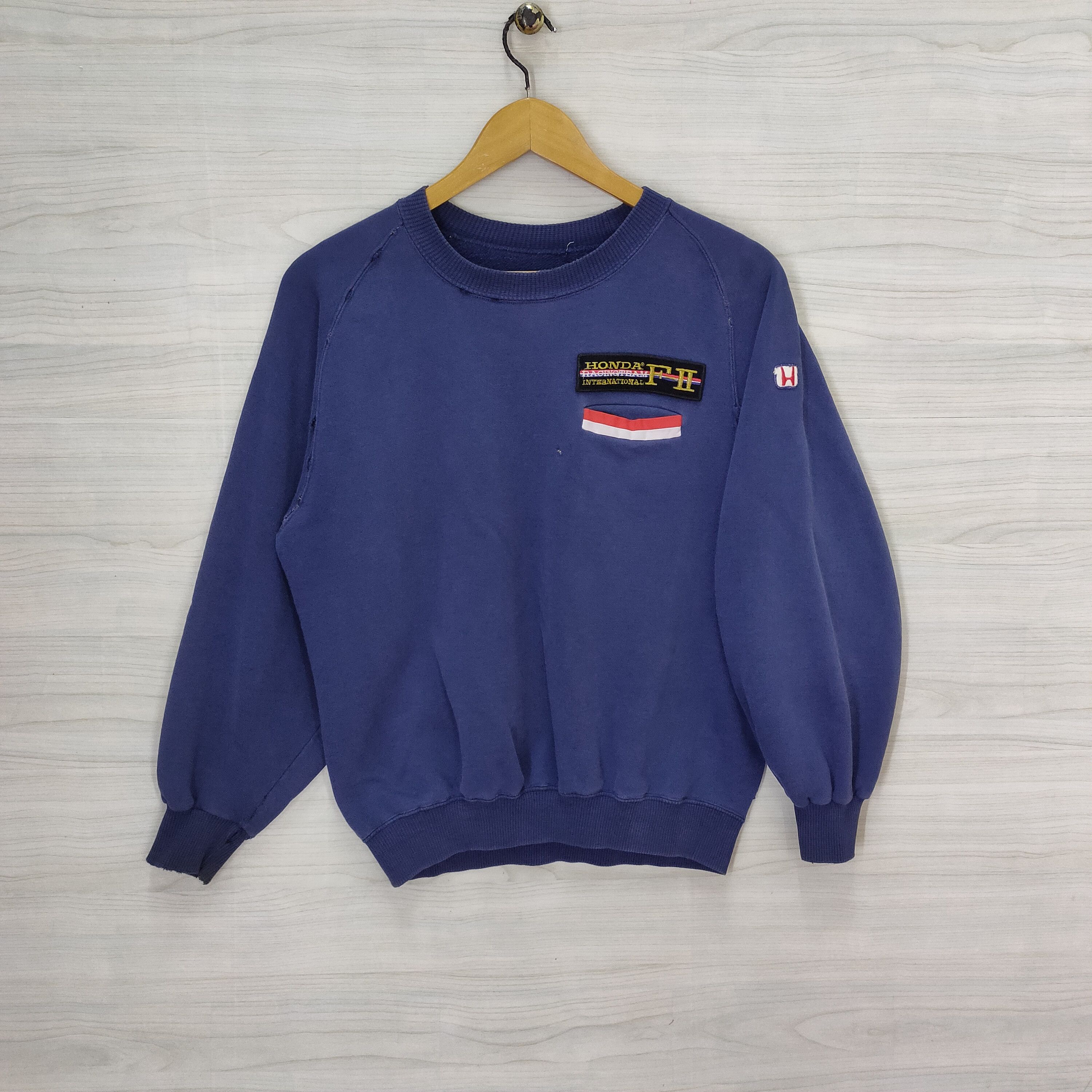Honda 80s Honda Distressed Raglan Racing Team F2 Size US M / EU 48-50 / 2 - 1 Thumbnail