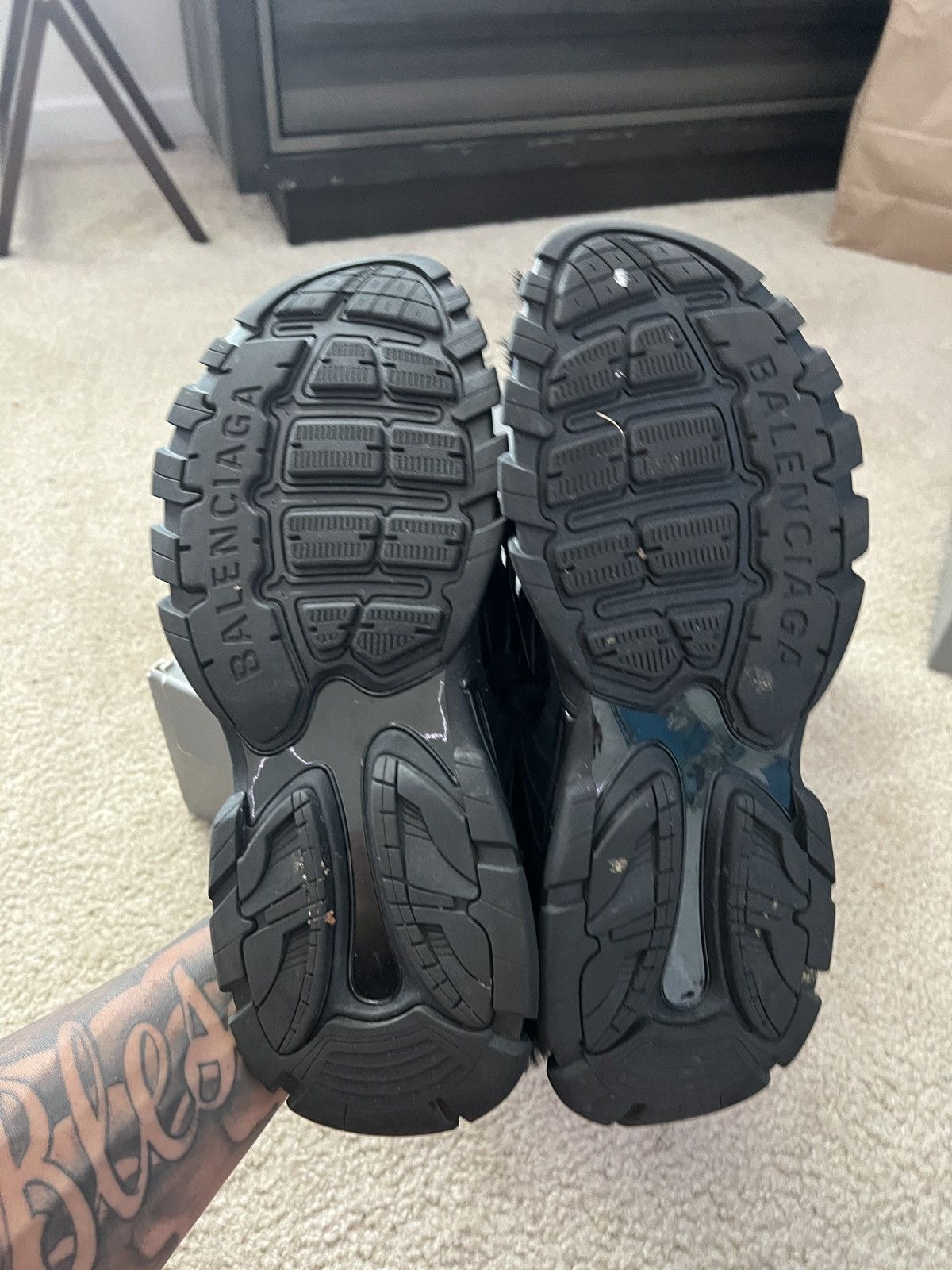 Balenciaga Leather Free Track Sandal