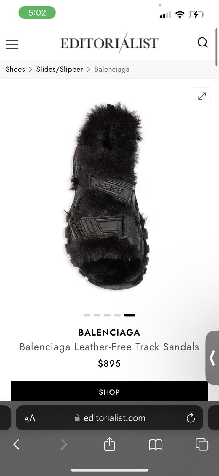 Balenciaga Leather Free Track Sandal