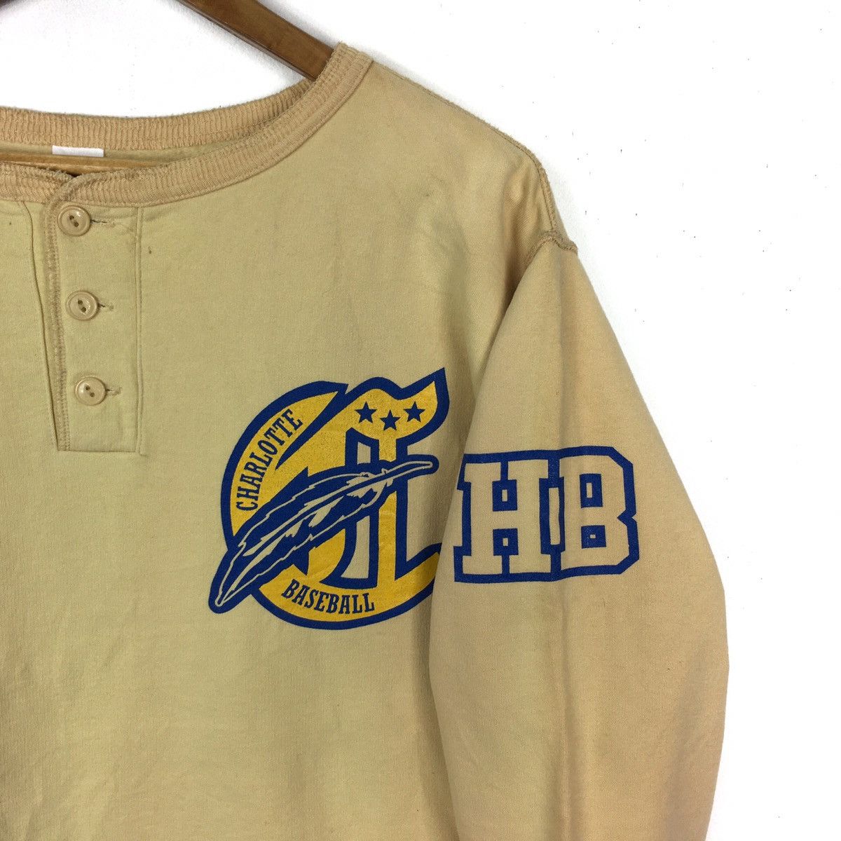Japanese Brand × Sugar Cane × Vintage Vintage CHESWICK SUGAR CANE Charlotte Baseball Sweatshirt Size US M / EU 48-50 / 2 - 4 Thumbnail