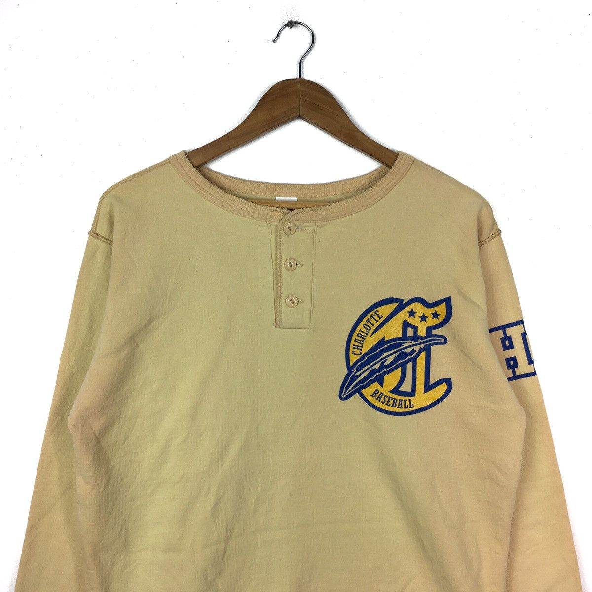 Japanese Brand × Sugar Cane × Vintage Vintage CHESWICK SUGAR CANE Charlotte Baseball Sweatshirt Size US M / EU 48-50 / 2 - 3 Thumbnail