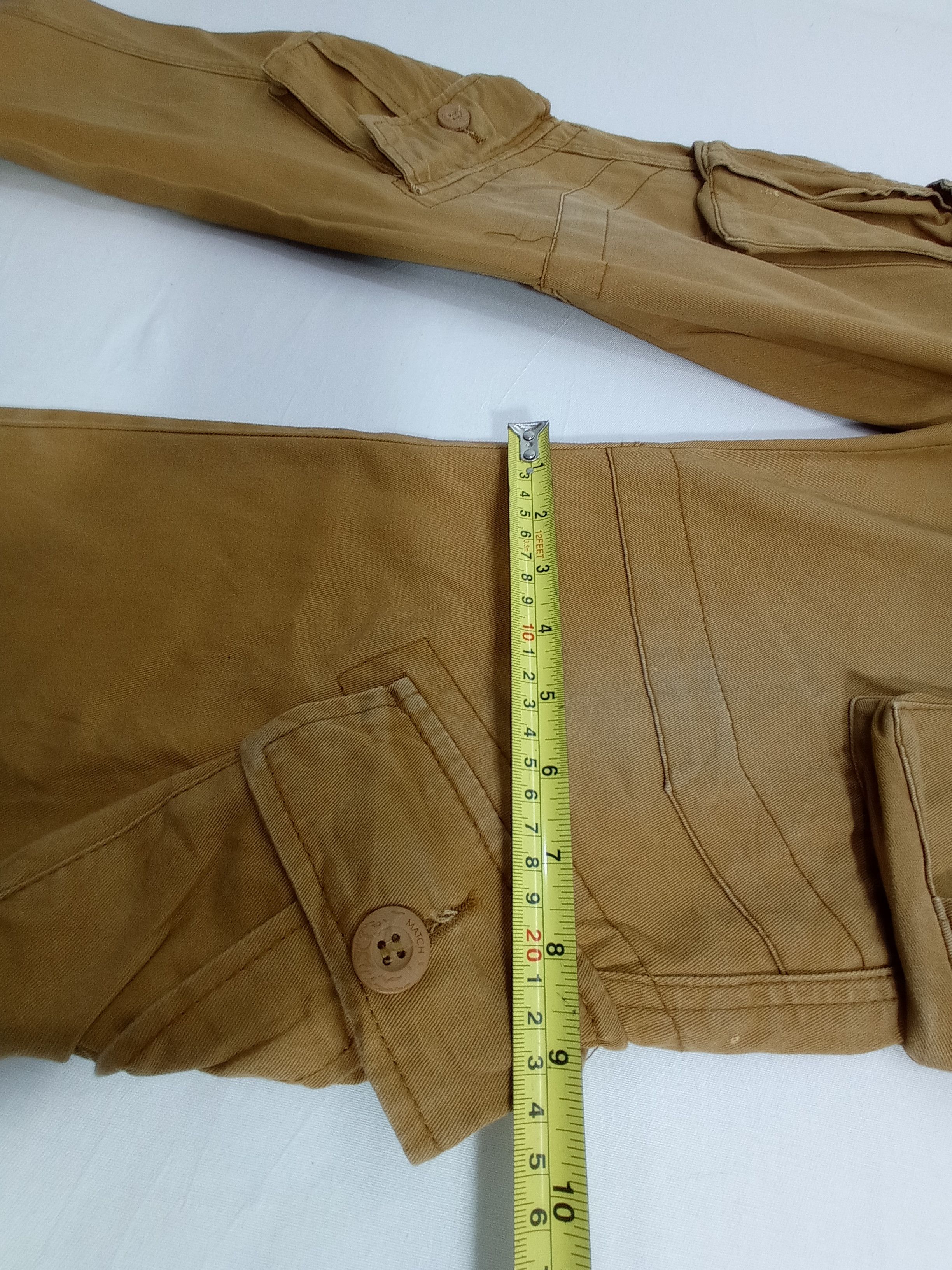 Japanese Brand Matchstick Multi Pocket Utility Cargo Pants Size US 33 - 12 Thumbnail