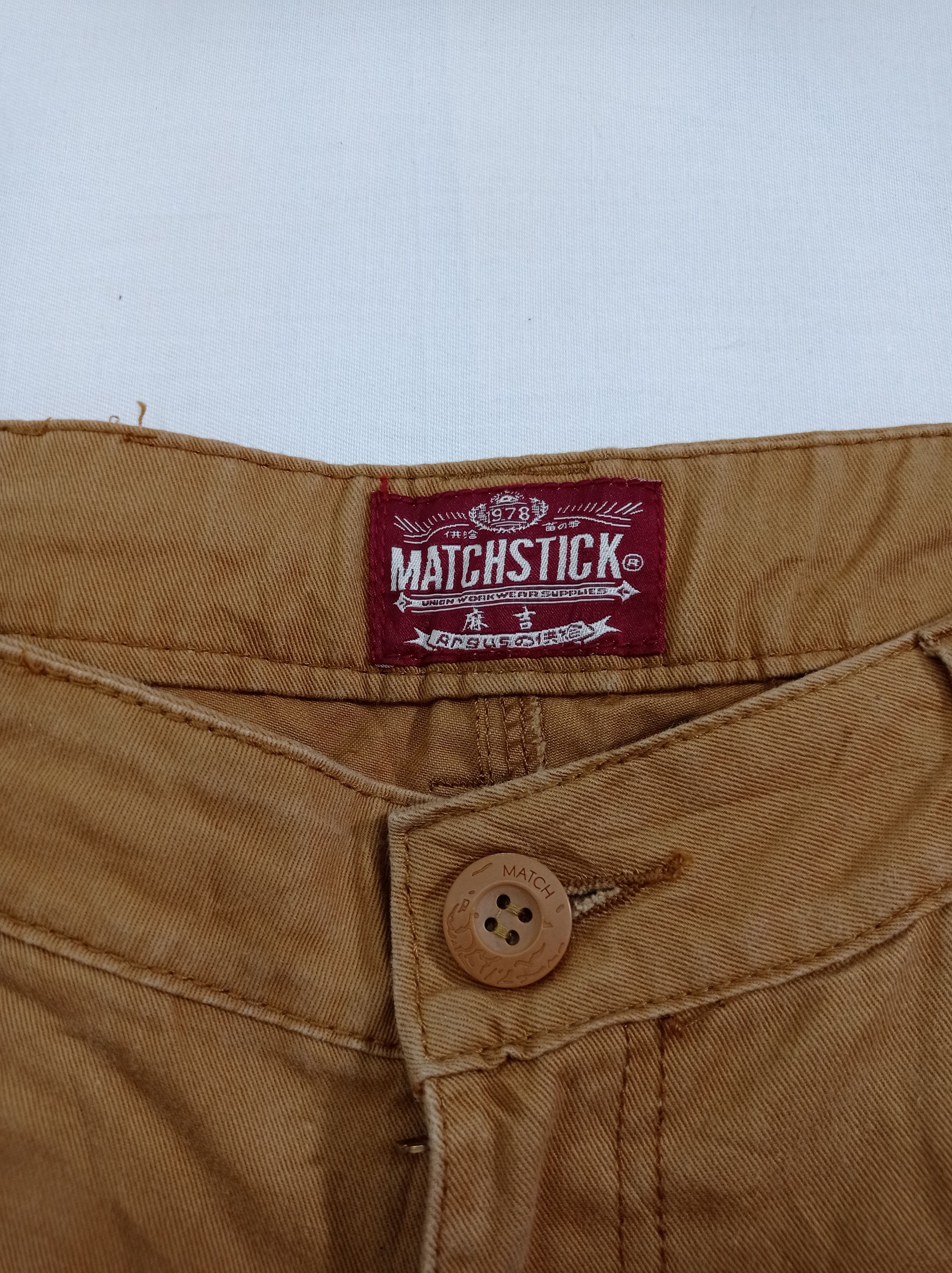 Japanese Brand Matchstick Multi Pocket Utility Cargo Pants Size US 33 - 6 Thumbnail