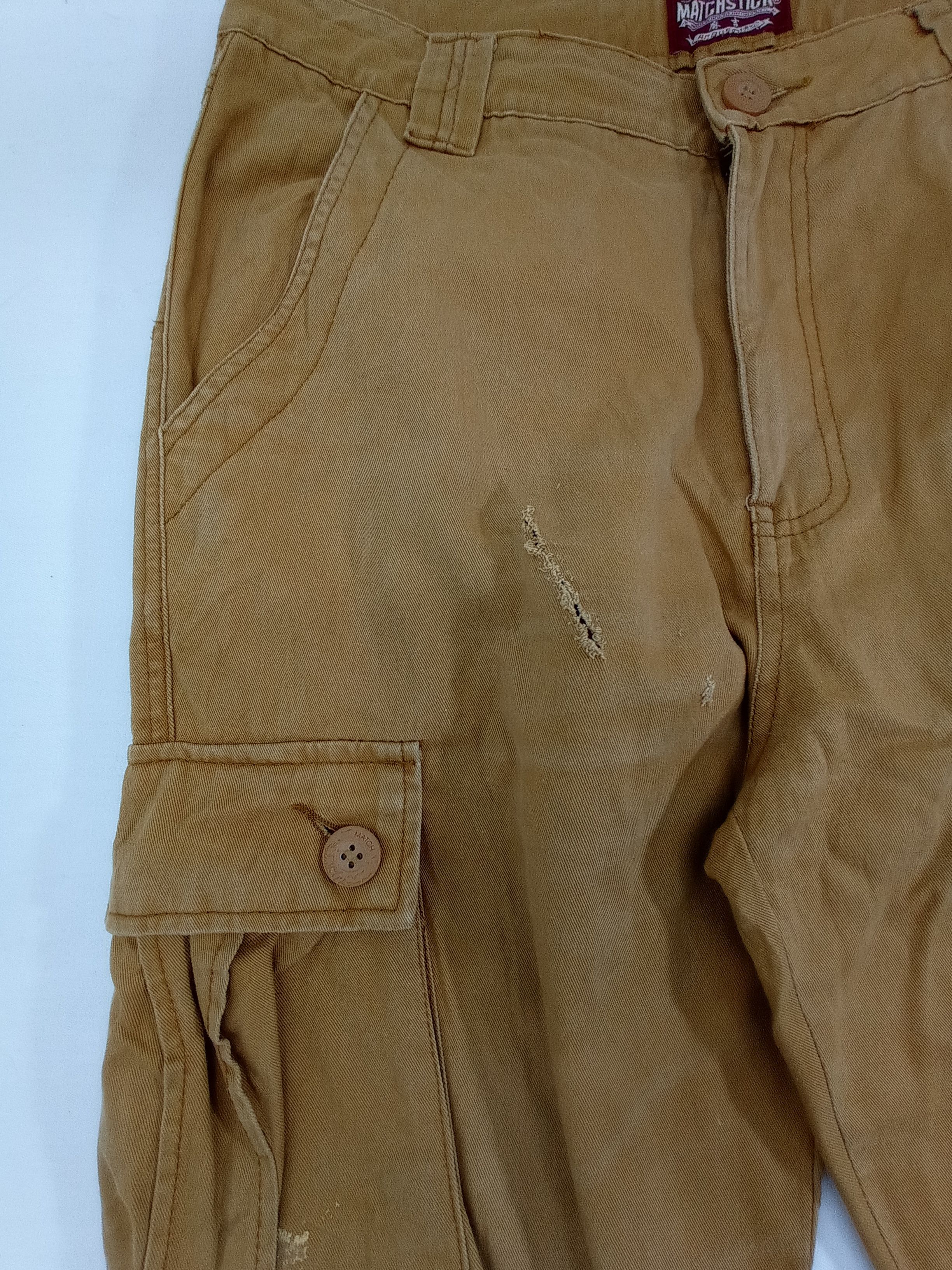 Japanese Brand Matchstick Multi Pocket Utility Cargo Pants Size US 33 - 7 Thumbnail