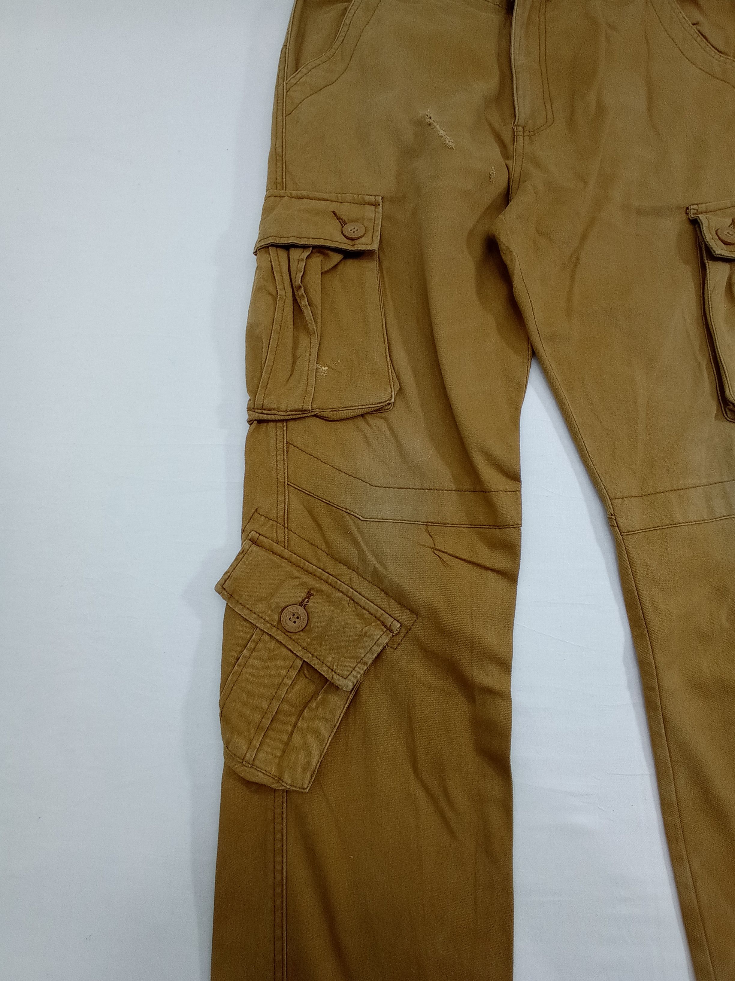 Japanese Brand Matchstick Multi Pocket Utility Cargo Pants Size US 33 - 16 Thumbnail