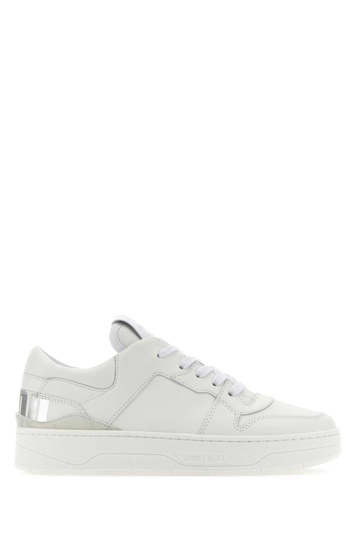 Jimmy Choo White Leather Florent Sneakers | Grailed