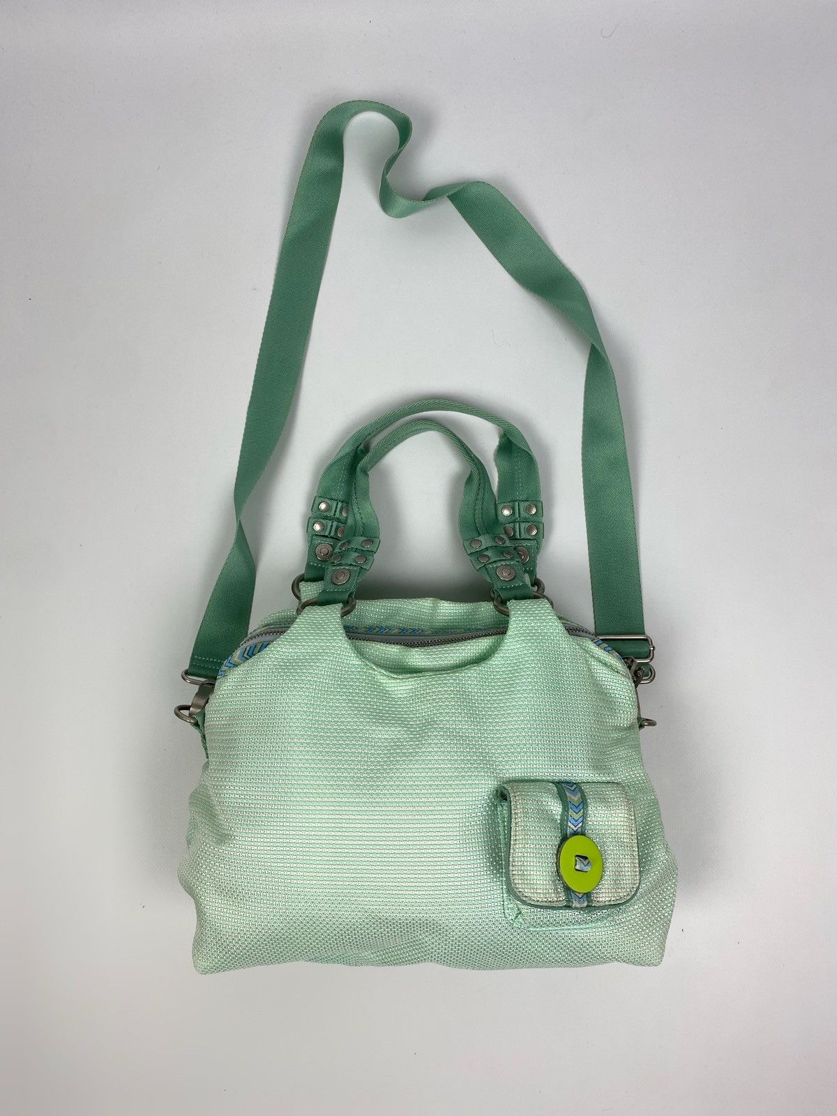 George Gina Lucy George Gina & Lucy Nicki Menag3 Mint Woven Shoulder Bag in Green, Women's