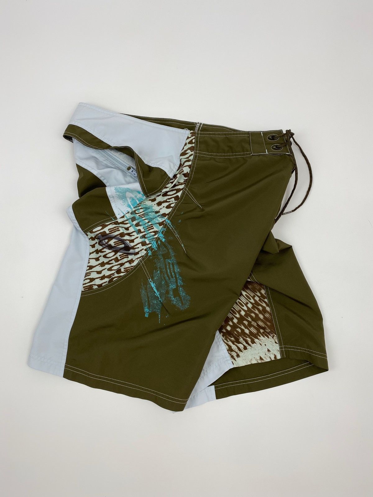 Oakley 2000’s Vintage Oakley Multi Logo Paneled Board Shorts Size US 36 / EU 52 - 6 Thumbnail