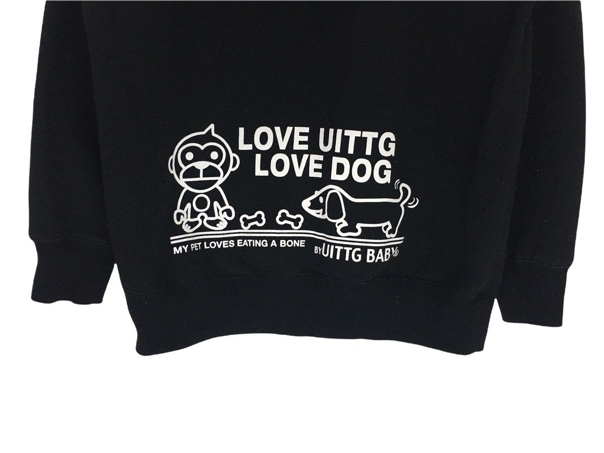 Japanese Brand Vintage Uittg Baby Monkey Love Dog Hoddie Size US M / EU 48-50 / 2 - 7 Thumbnail