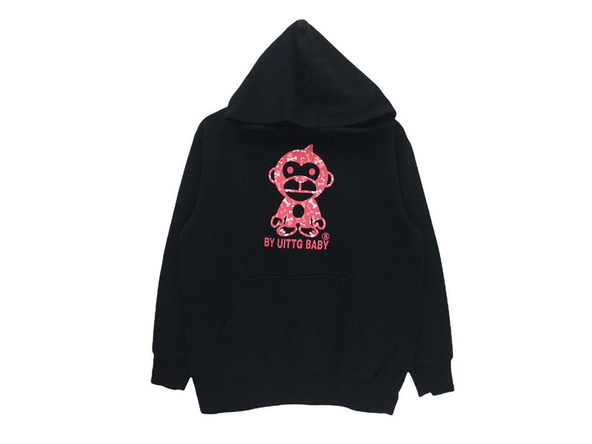 Japanese Brand Vintage Uittg Baby Monkey Love Dog Hoddie Size US M / EU 48-50 / 2 - 1 Thumbnail
