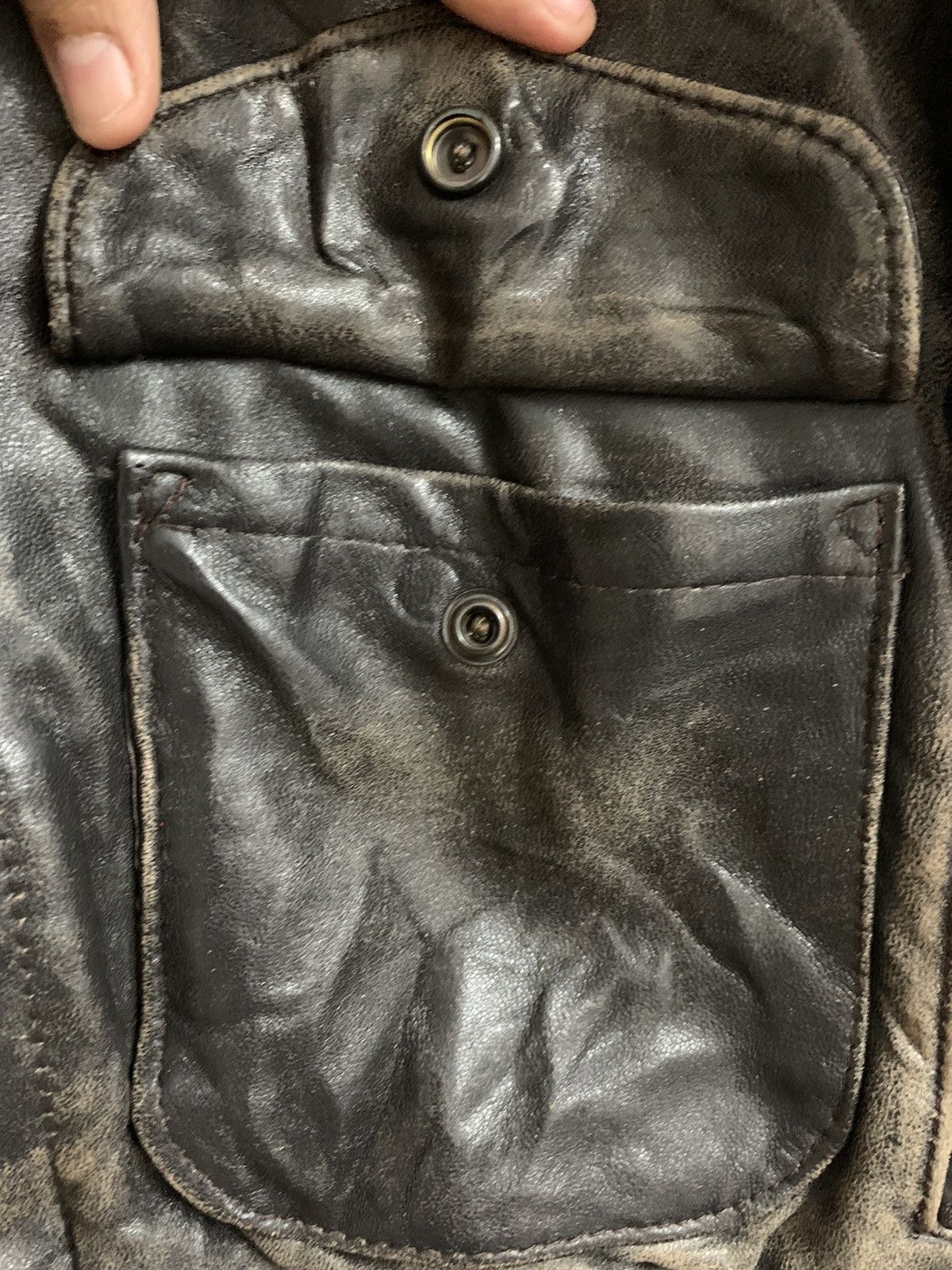 Schott 🔥Vintage SCHOTT NYC 233 Brown Leather Flight Jacket Size US S / EU 44-46 / 1 - 16 Thumbnail