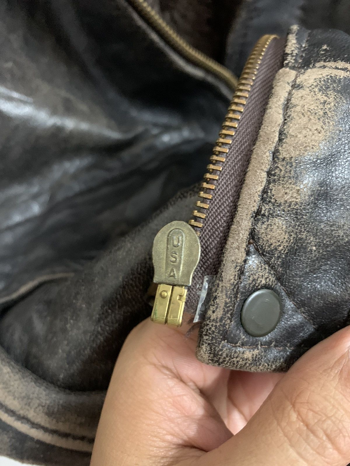 Schott 🔥Vintage SCHOTT NYC 233 Brown Leather Flight Jacket Size US S / EU 44-46 / 1 - 18 Thumbnail