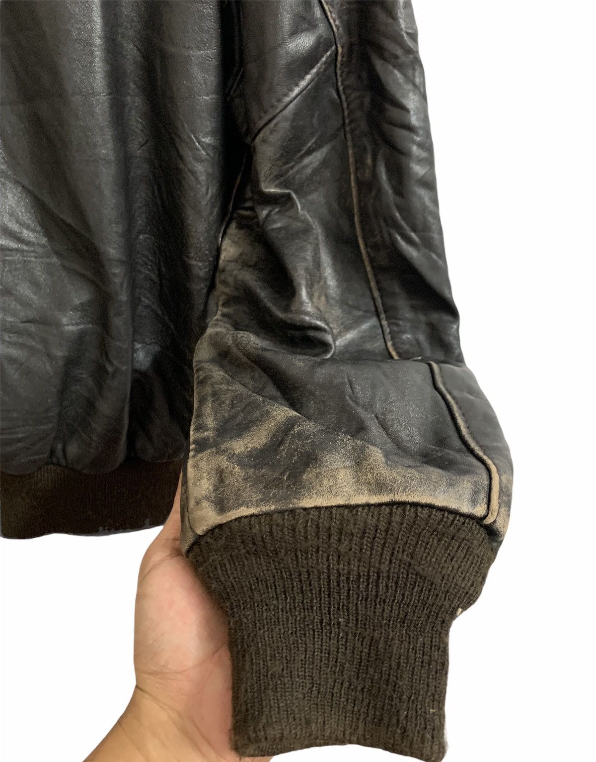 Schott 🔥Vintage SCHOTT NYC 233 Brown Leather Flight Jacket Size US S / EU 44-46 / 1 - 9 Thumbnail