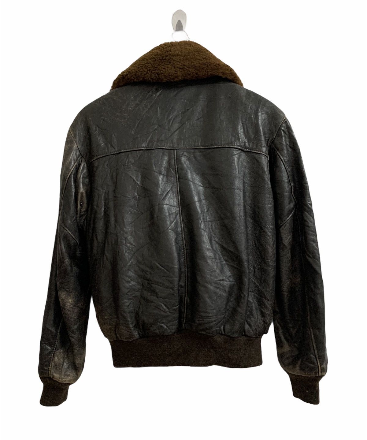 Schott 🔥Vintage SCHOTT NYC 233 Brown Leather Flight Jacket Size US S / EU 44-46 / 1 - 7 Thumbnail