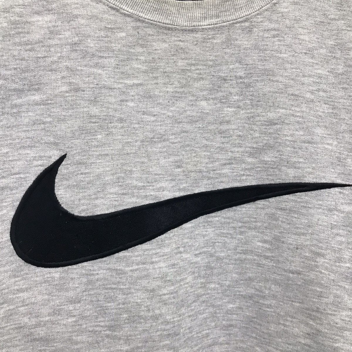 Nike × Vintage Vintage 90s Nike Swoosh Big Logo Sweatshirt Size US L / EU 52-54 / 3 - 3 Thumbnail