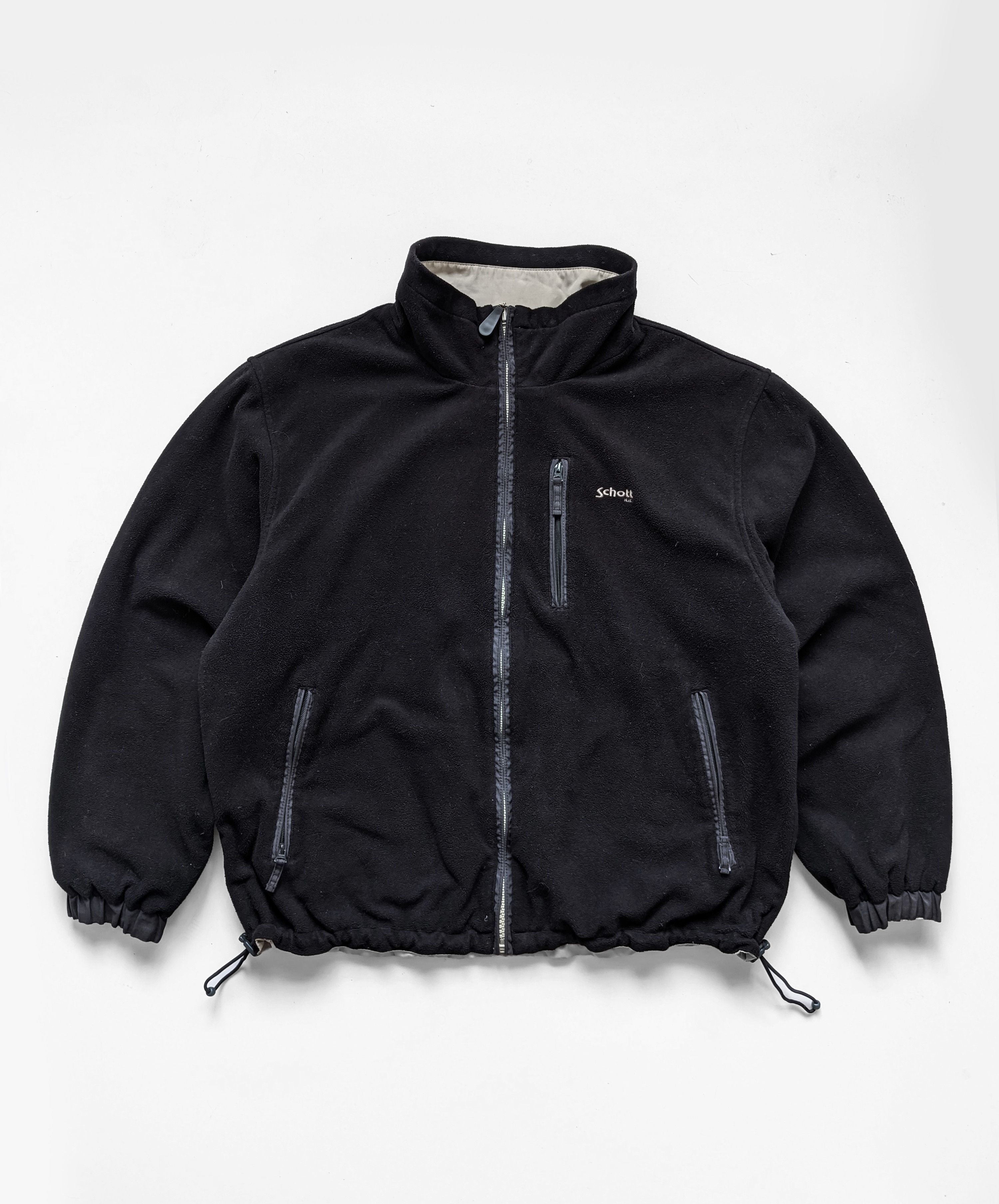 Vintage Vintage Schott fleece jacket reeversible 90s Grailed