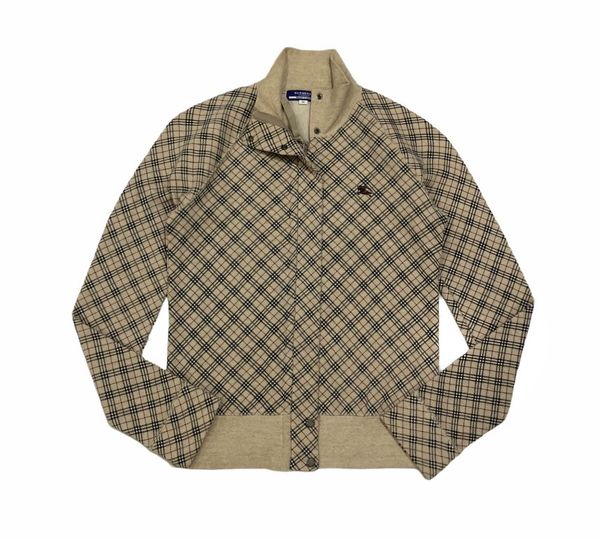 Burberry Burberry Blue Label Nova Check Collared Zip Up Jacket