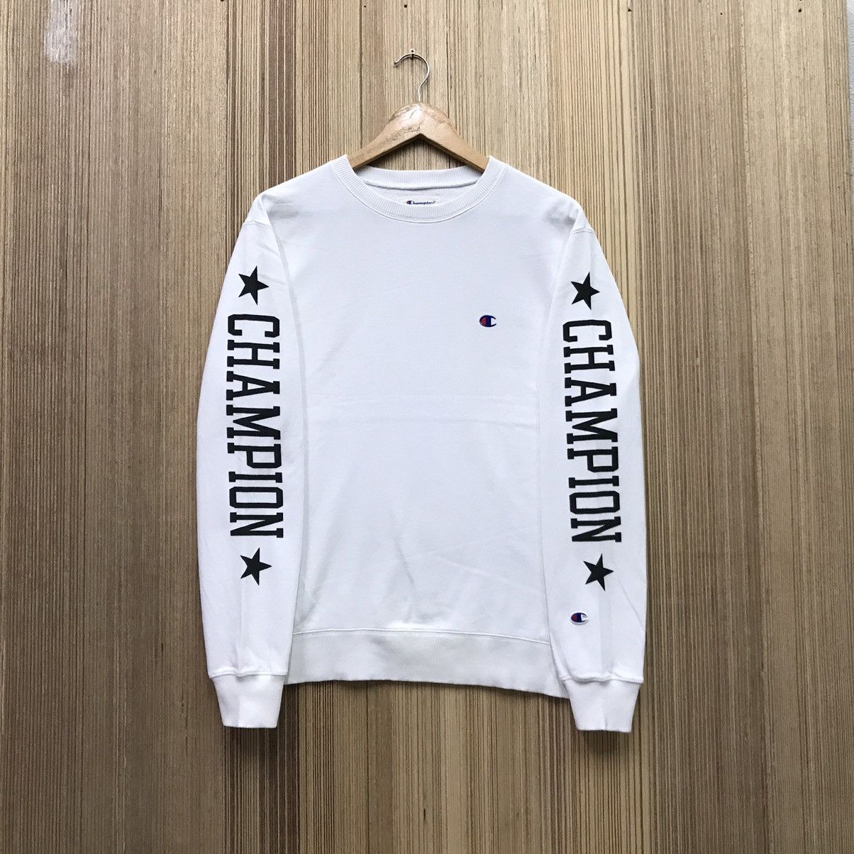 Champion × Vintage Vintage Champion Side Big Logo Sweatshirt Size US M / EU 48-50 / 2 - 1 Thumbnail
