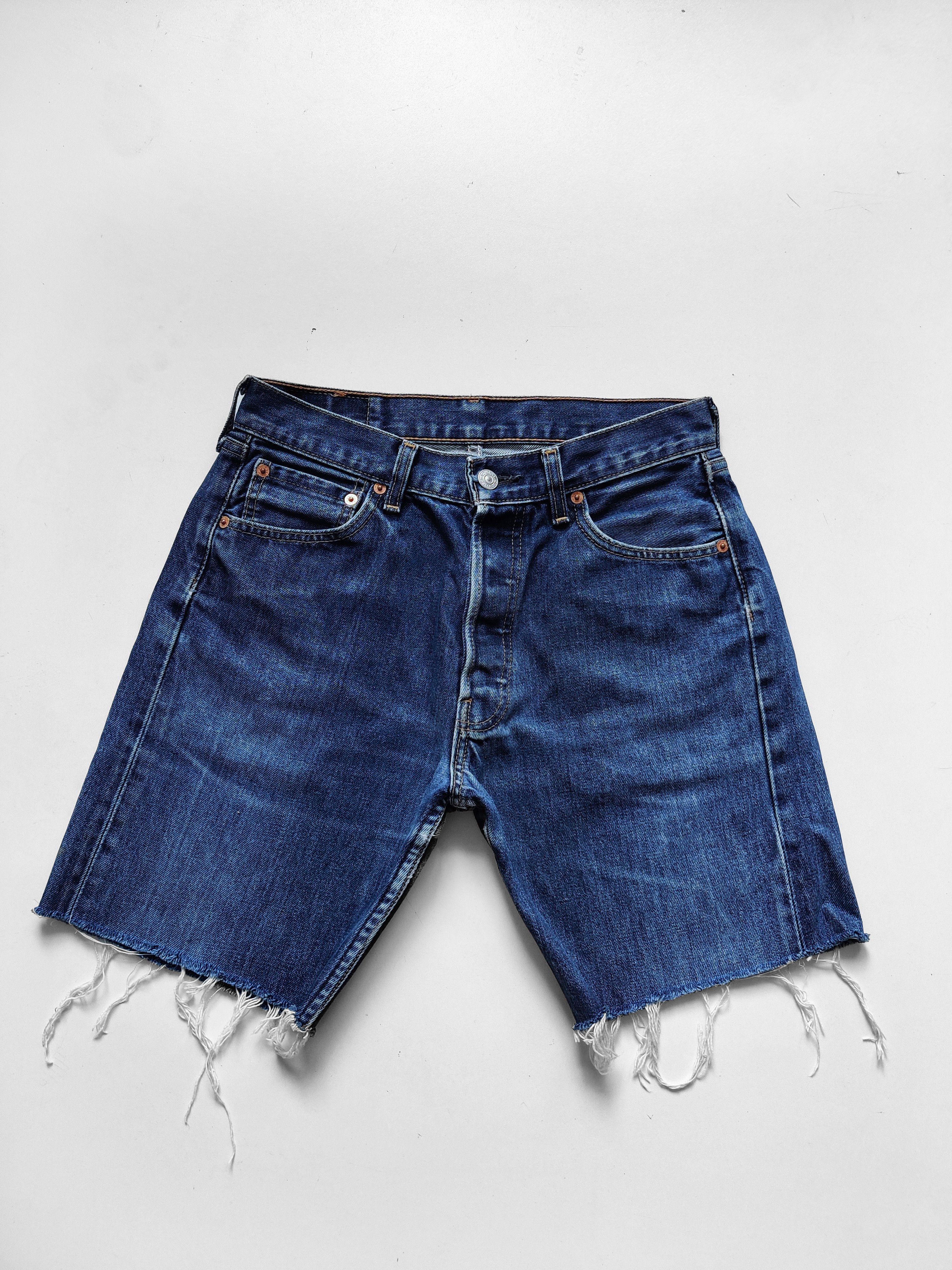 Levi's Levis 501 vintage shorts denim distressed Size US 30 / EU 46 - 2 Thumbnail