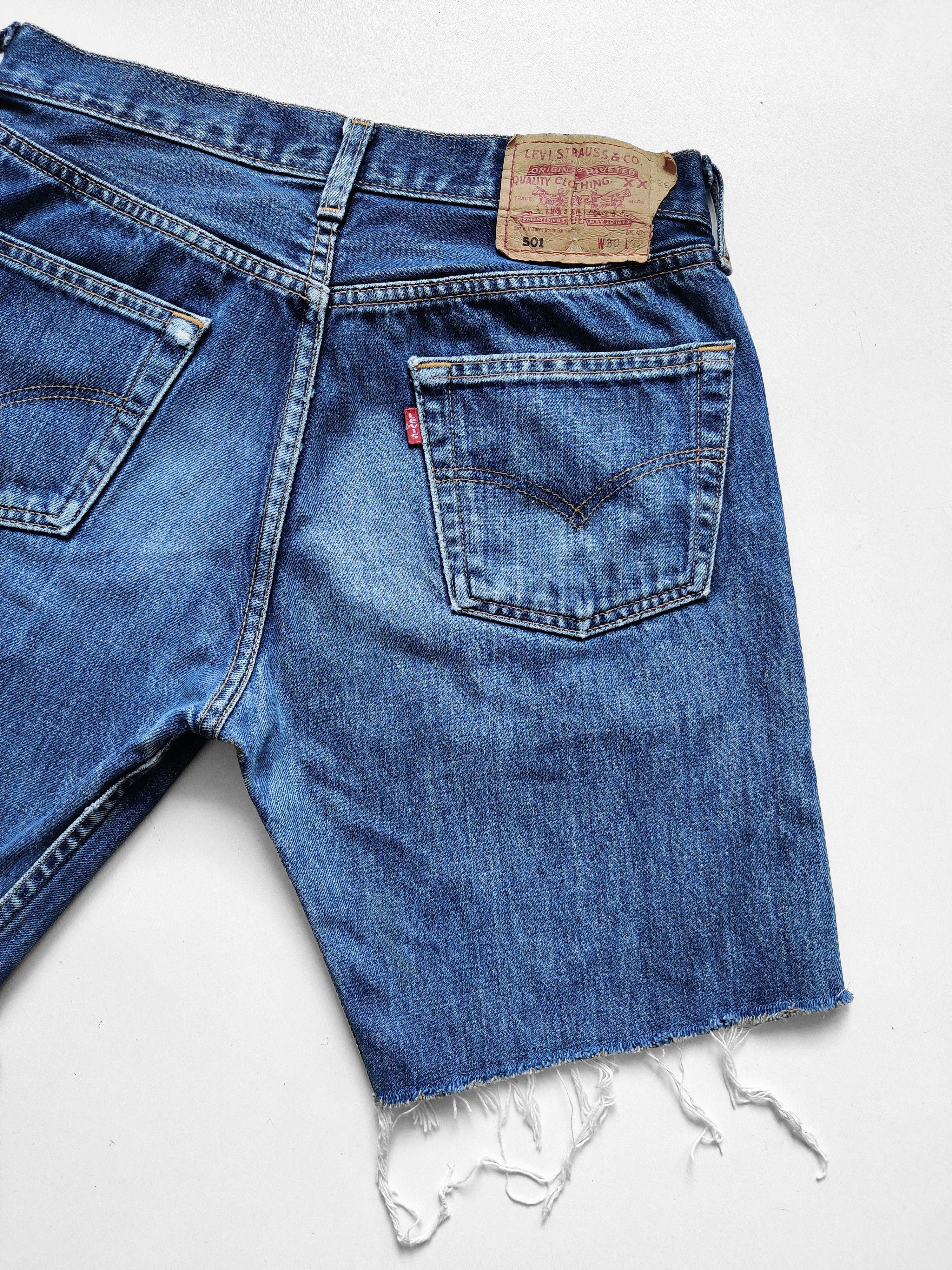 Levi's Levis 501 vintage shorts denim distressed Size US 30 / EU 46 - 3 Thumbnail